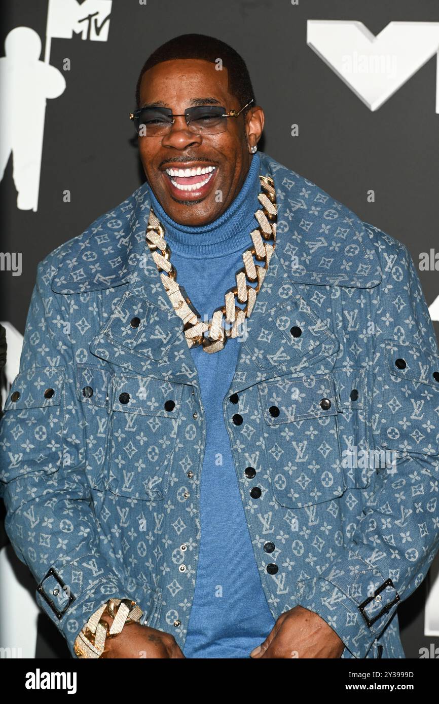 Ny. 11th Sep, 2024. Busta Rhymes, Trilian Wood-Smith at arrivals for MTV  VMAs 2024 - Arrivals Part 3, UBS Arena, Elmont, NY, September 11, 2024.  Credit: Kristin Callahan/Everett Collection/Alamy Live News Stock Photo -  Alamy, image size:866x1390