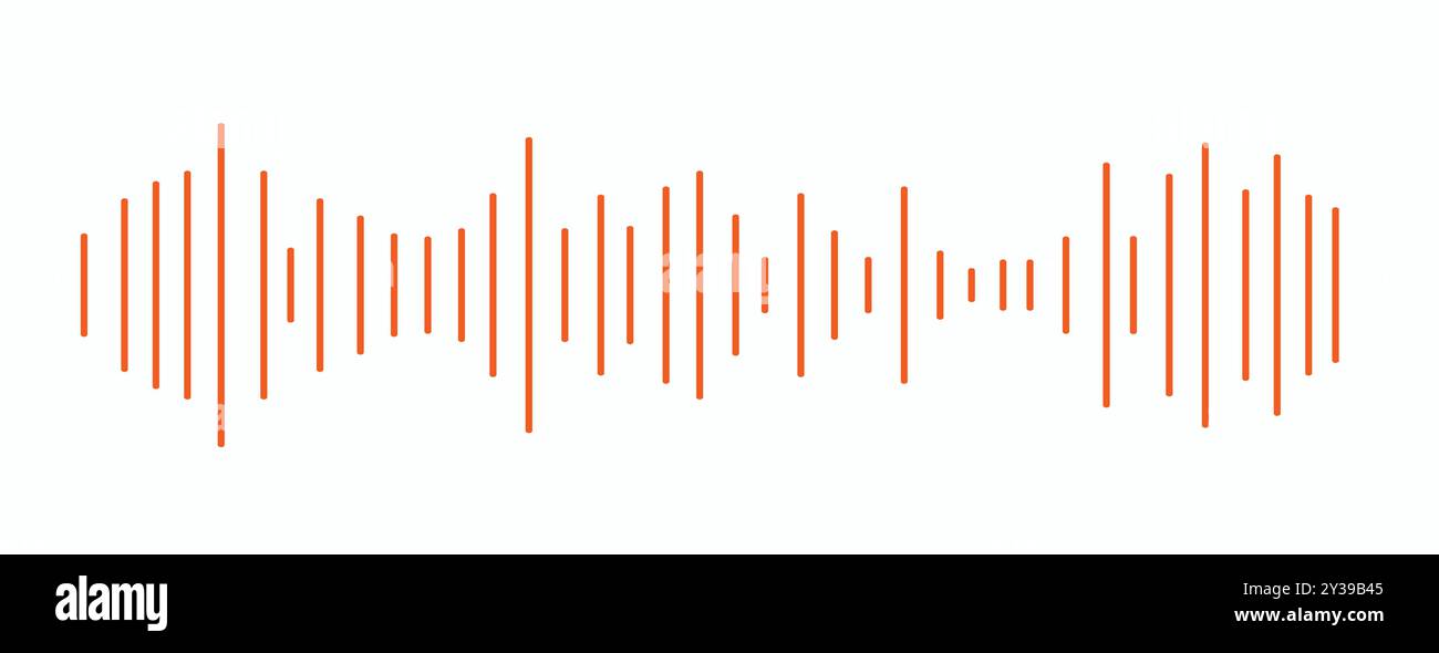 Vector equalizer wave banner background. Abstract party icon. Sound ...