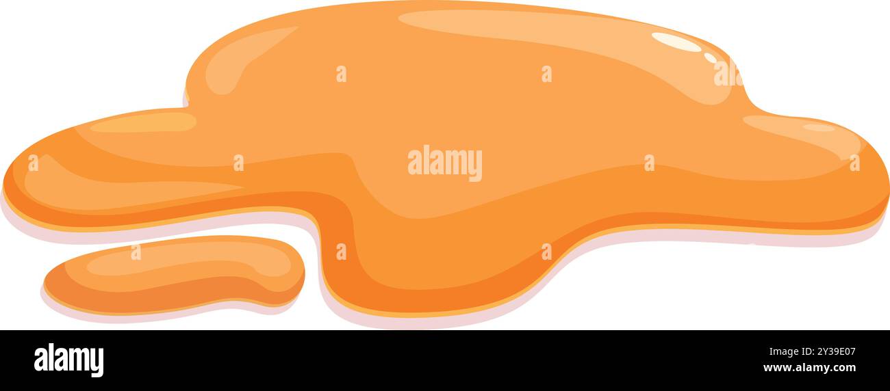 Illustration featuring a vibrant, orange liquid splashing down, creating a dynamic and eye catching visual Stock Vector