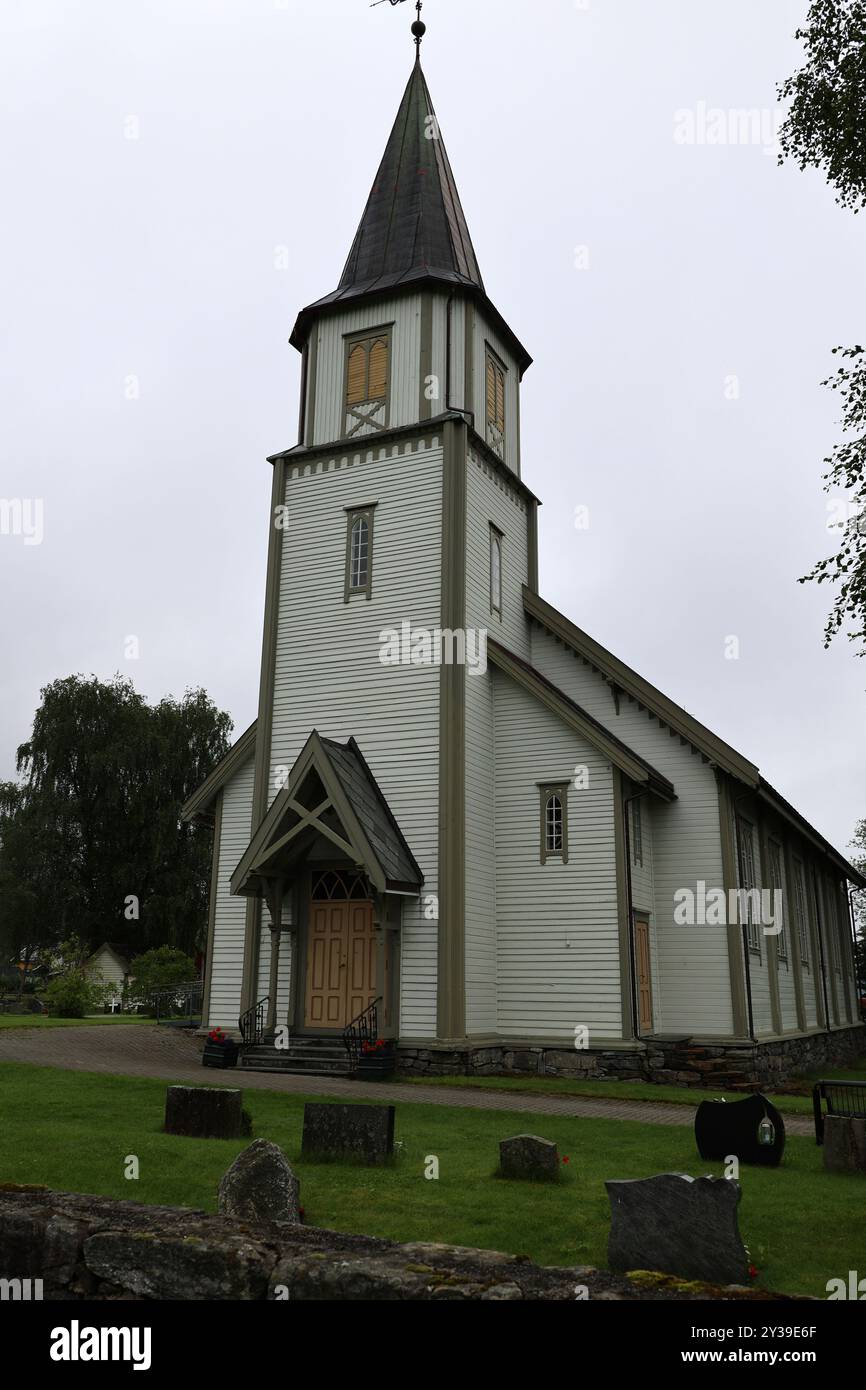 Hjorundfjord church hi-res stock photography and images - Alamy