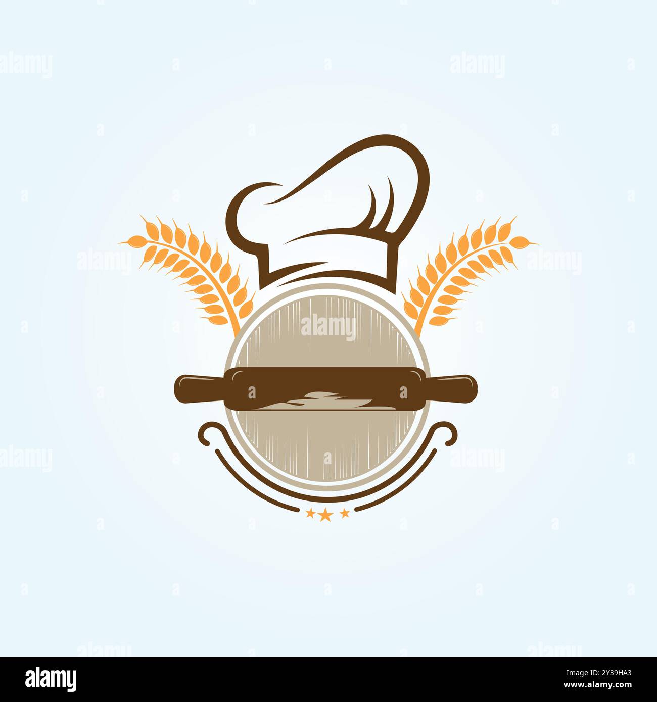 Nutrition tasty organic Bakery food logo Stock Vector