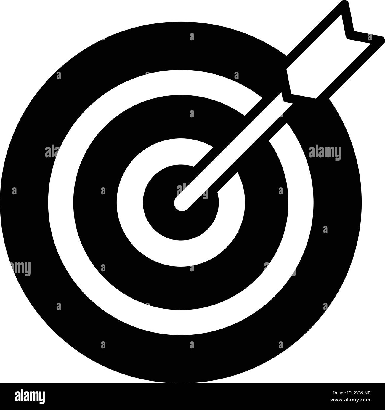 Pointing Target A target with a arrow pointing to the center Stock Vector Image & Art ...
