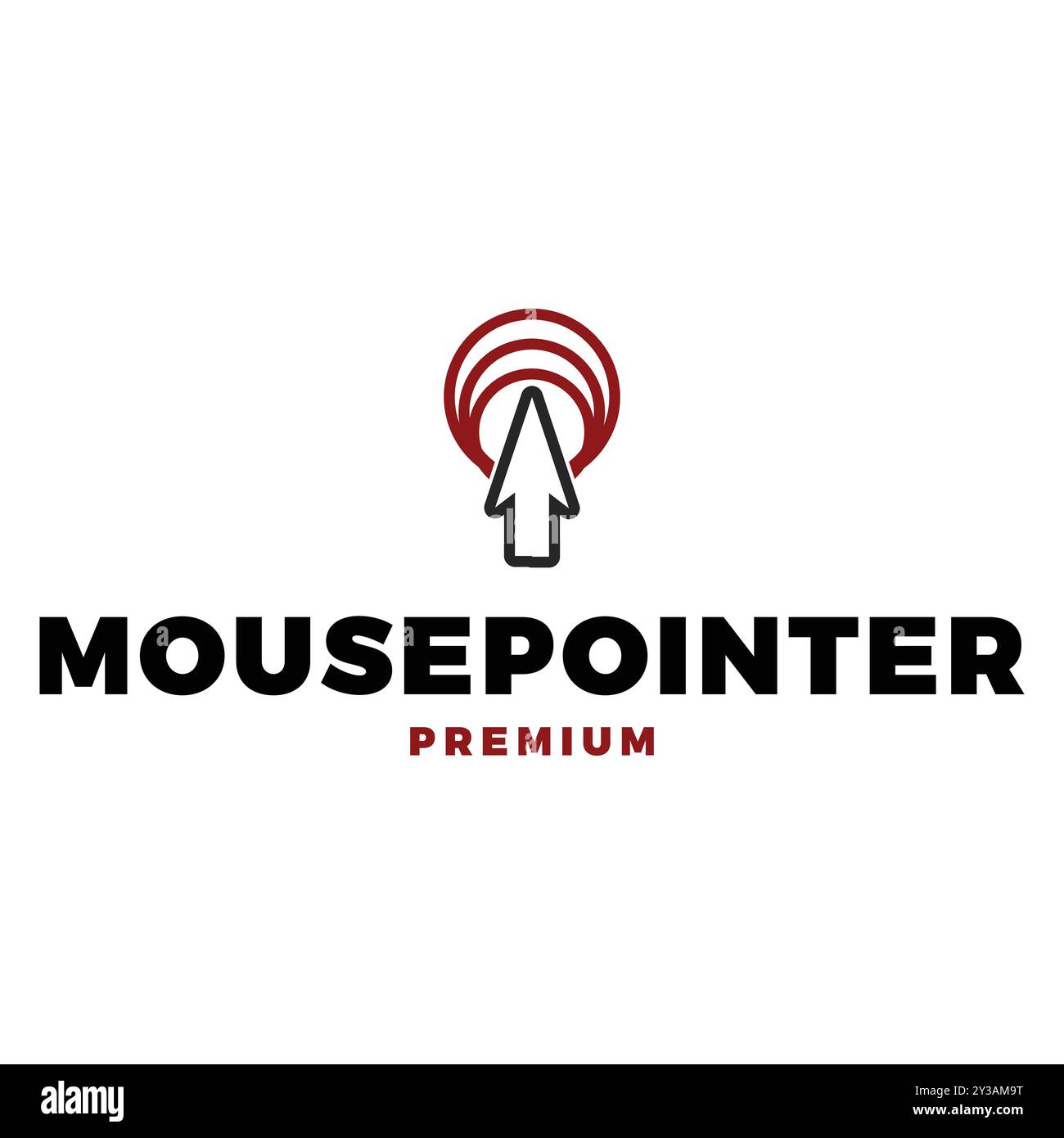 Mouse Pointer Icon Vector Logo Template Illustration Design Stock Vector