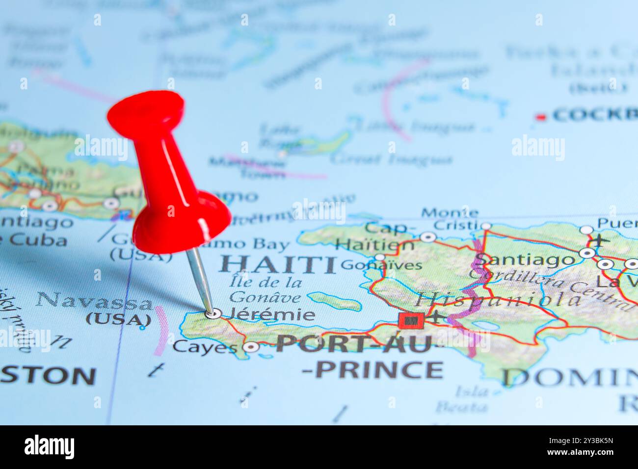 Haiti political map hi-res stock photography and images - Alamy