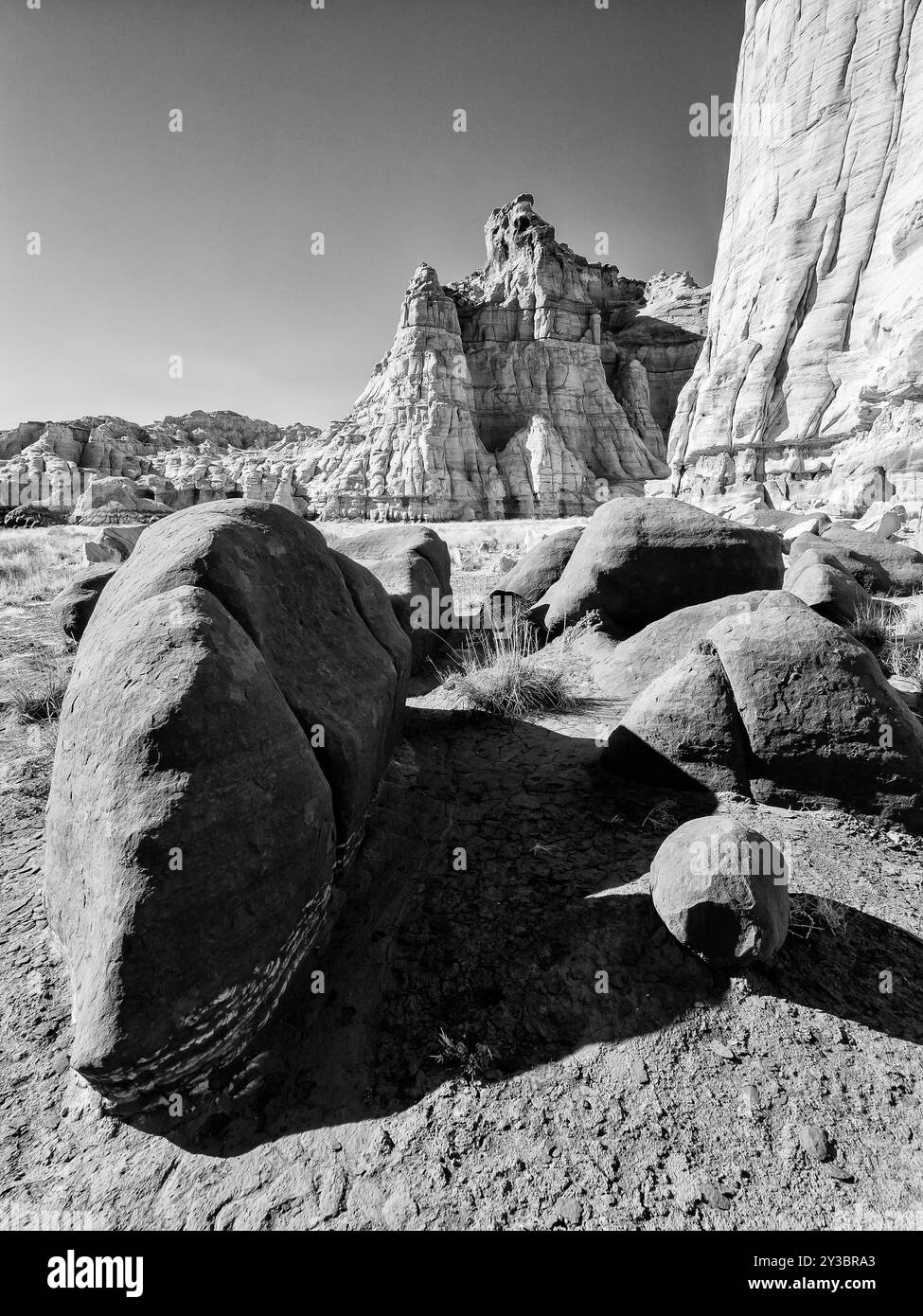 Ancient rock formation near Black and White Stock Photos & Images - Alamy