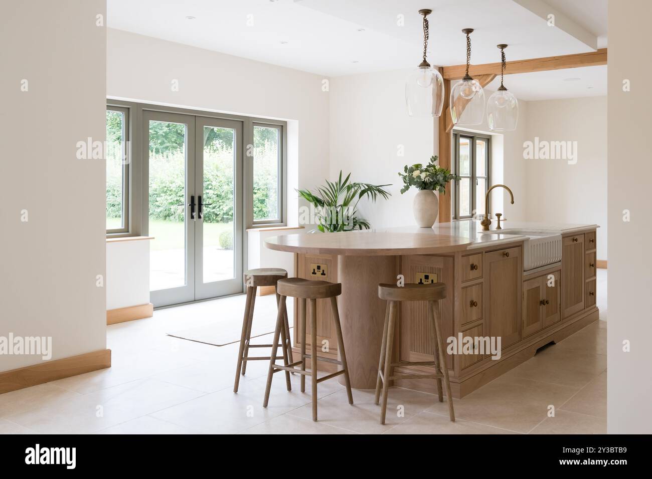 Luxury handmade kitchen Stock Photo