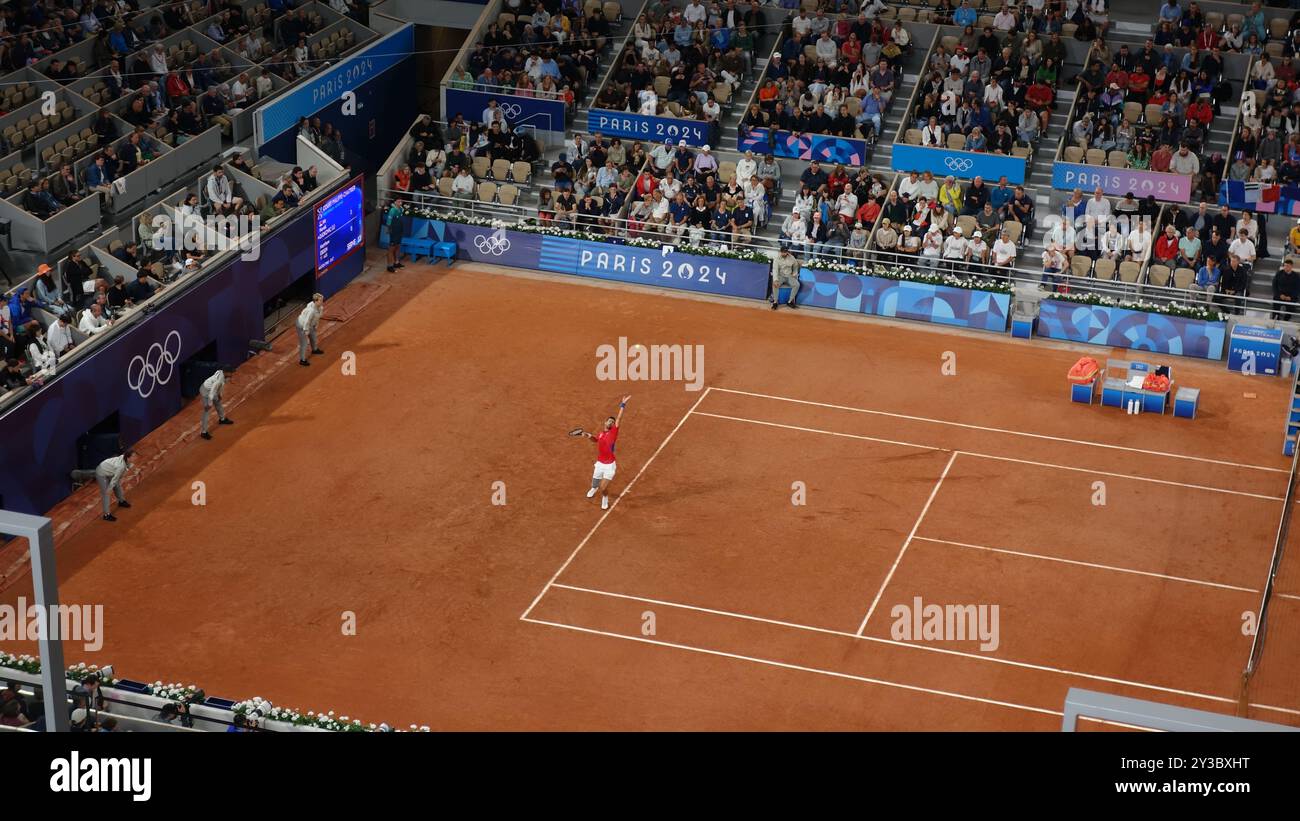 Tennis in the Olympic Games Paris 2024 Stock Photo