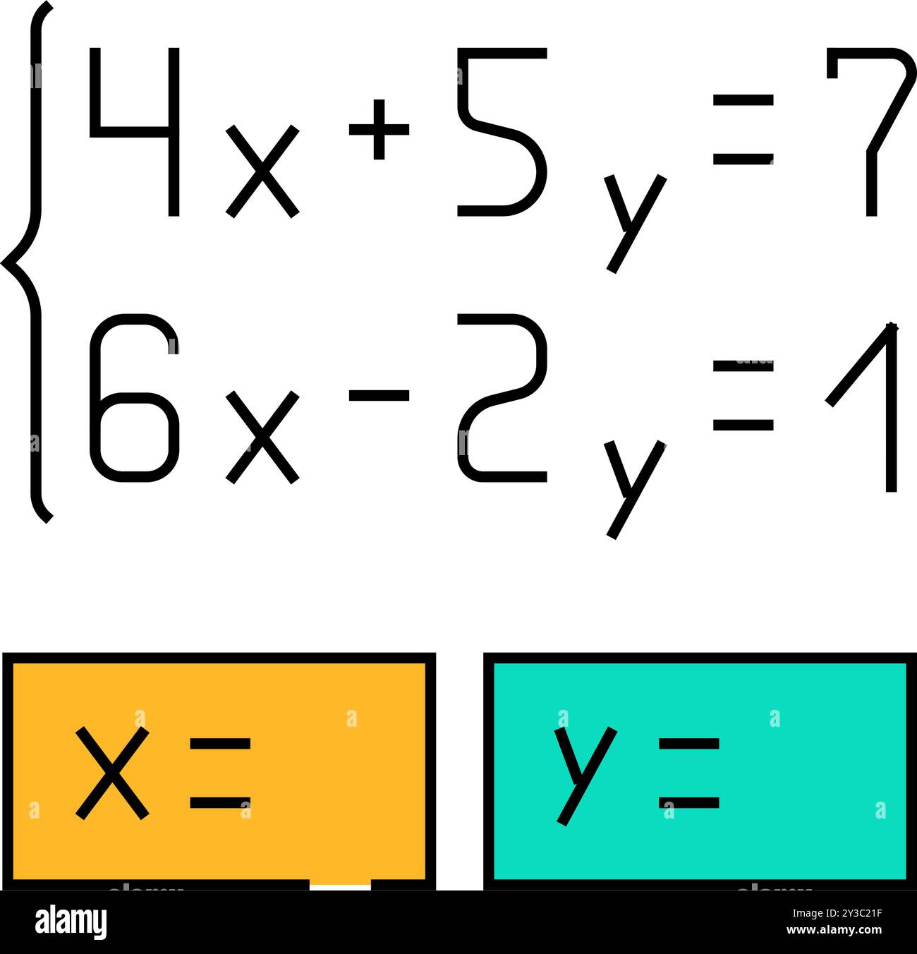 equation math science education icon color illustration Stock Vector ...