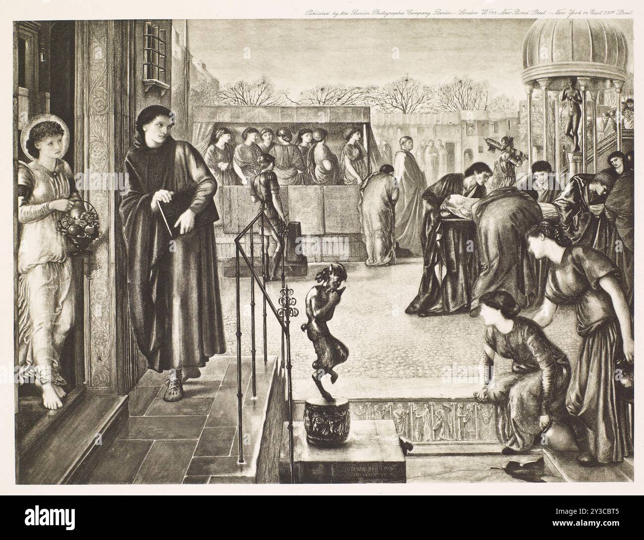 St Theophilus and the Angel - a Legend of the Martyrdom of St Dorothea, c1860s, (1900). Stock Photo