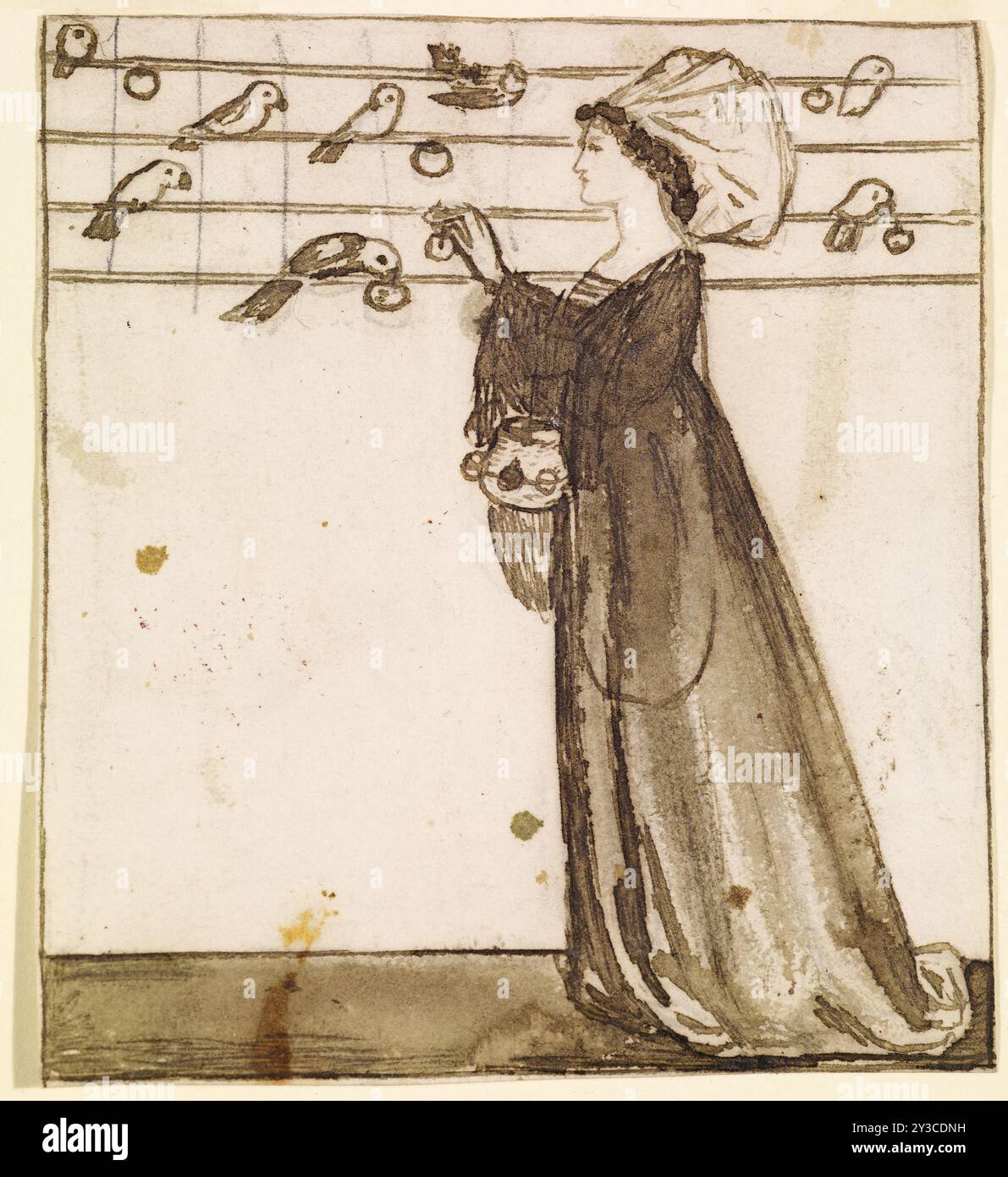 Ladies and Animals Sideboard - Good and Bad Animals - Study of a Lady ...