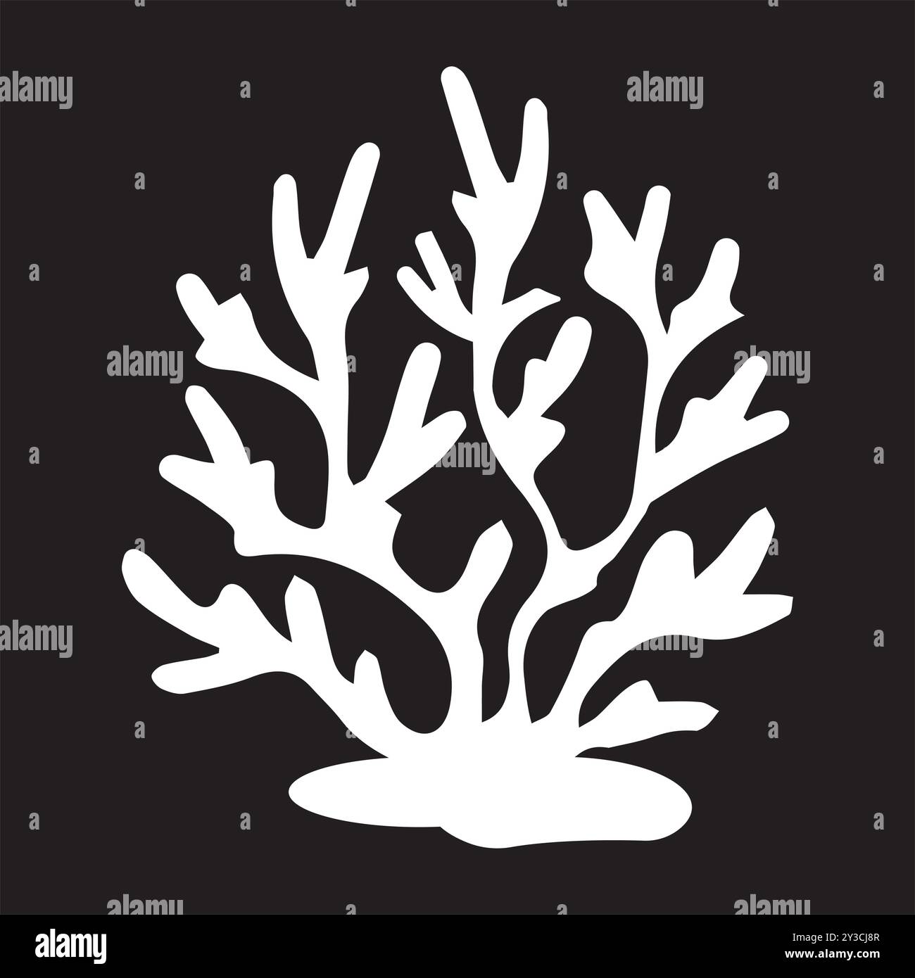 Coral logo icon design template flat vector Stock Vector Image & Art ...