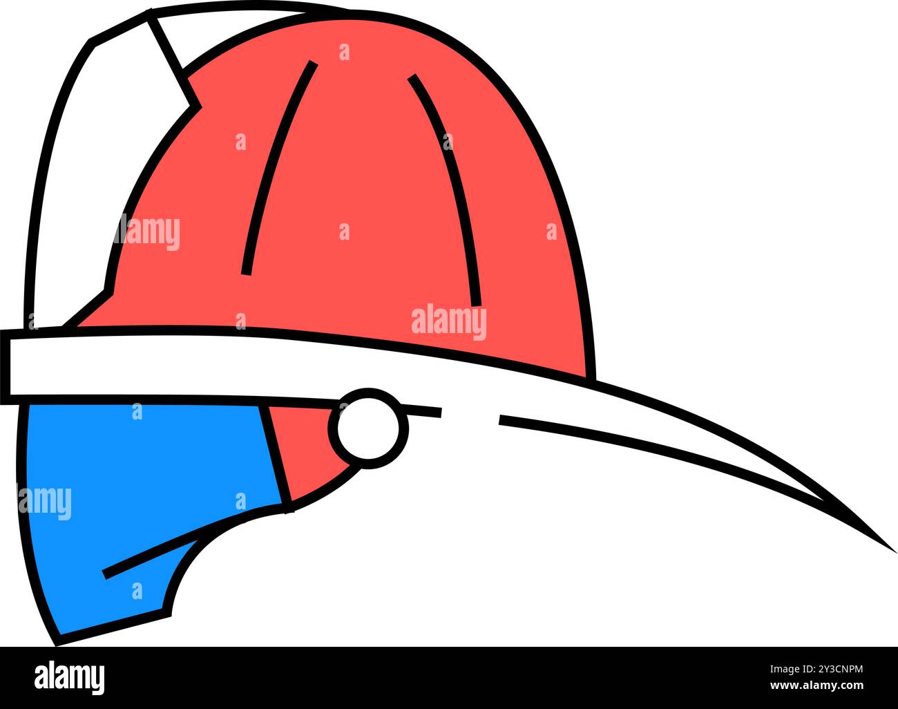 firefighter hat cap icon color illustration Stock Vector Image & Art ...
