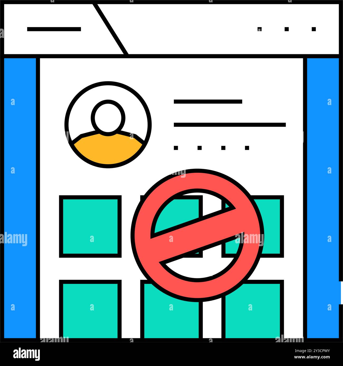 woman disapproval icon color illustration Stock Vector Image & Art - Alamy