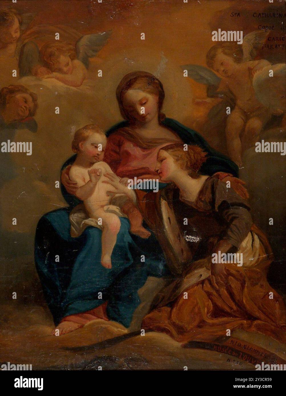 The Mystical Marriage of Saint Catherine, copy, 1850 Stock Photo - Alamy