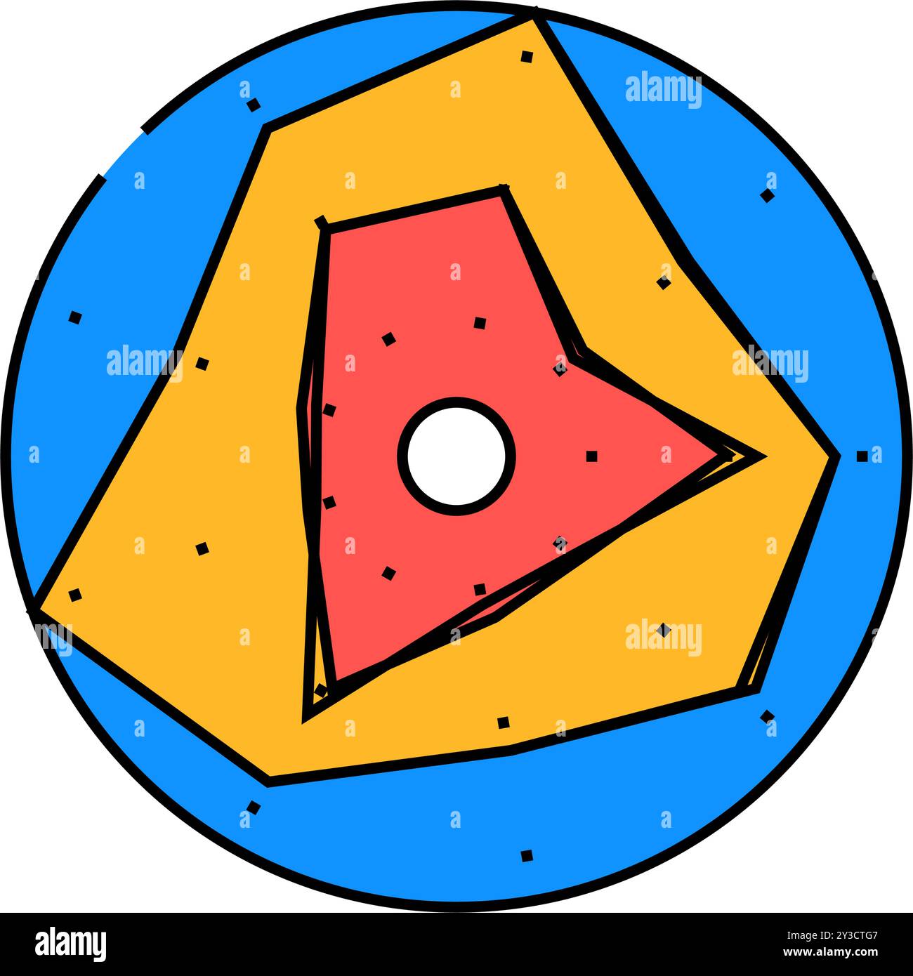 radar risk icon color illustration Stock Vector Image & Art - Alamy