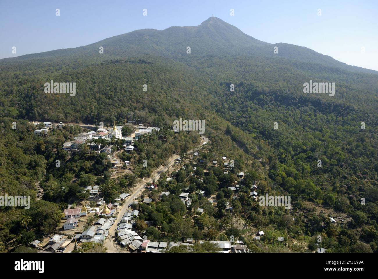 Mount Popa Map Mount Popa, Myanmar, Asia Stock Photo - Alamy