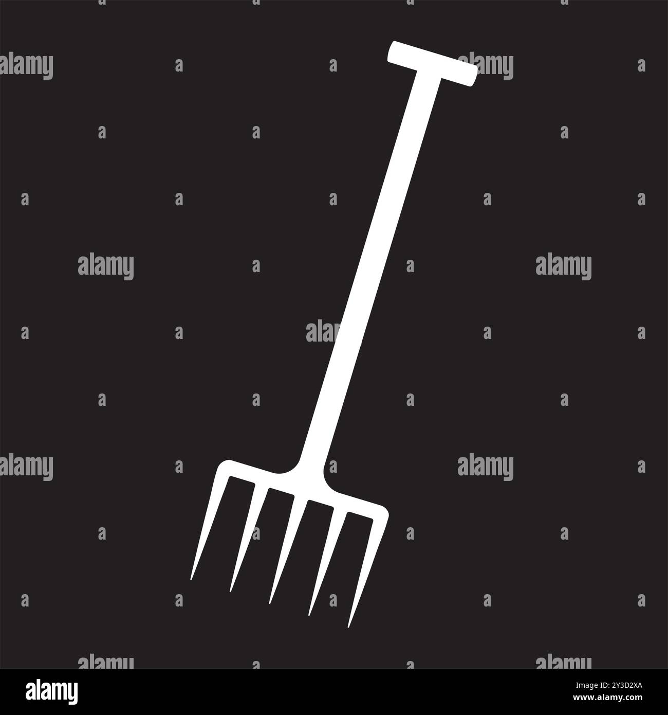 Garden tools illustration Black and White Stock Photos & Images - Alamy