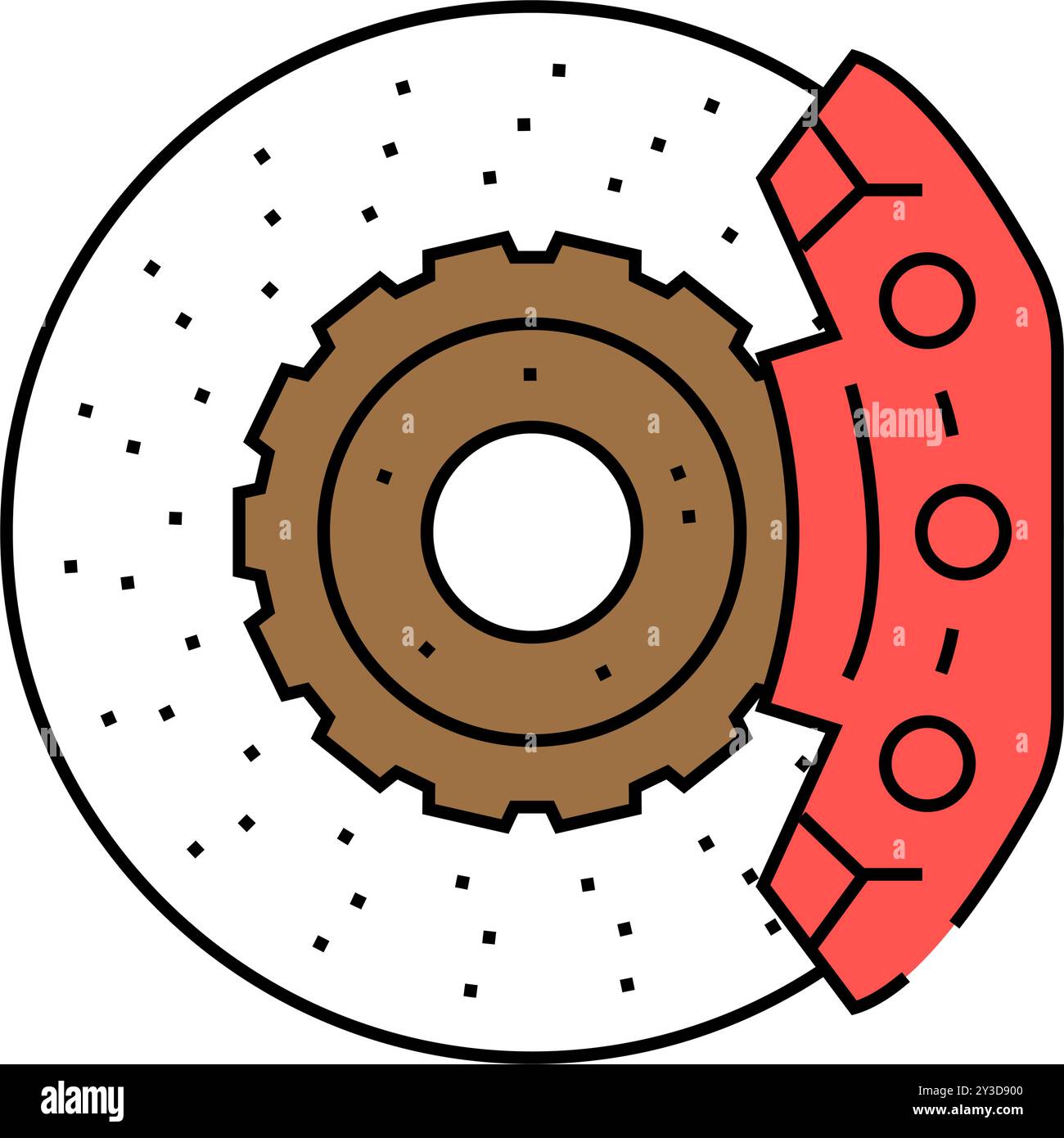 brakes vehicle speed auto icon color illustration Stock Vector Image ...