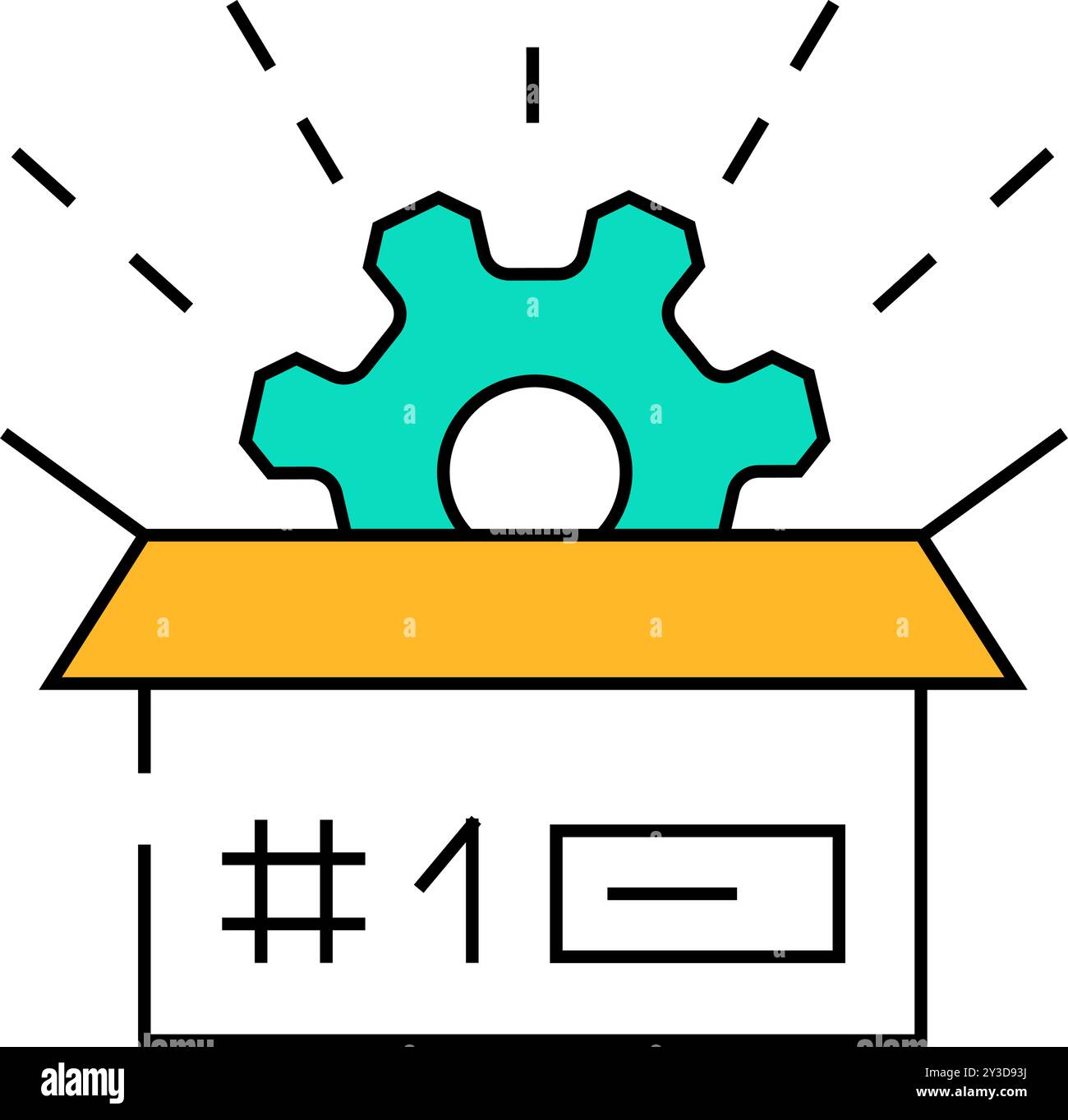 custom manufacturing engineer icon color illustration Stock Vector ...