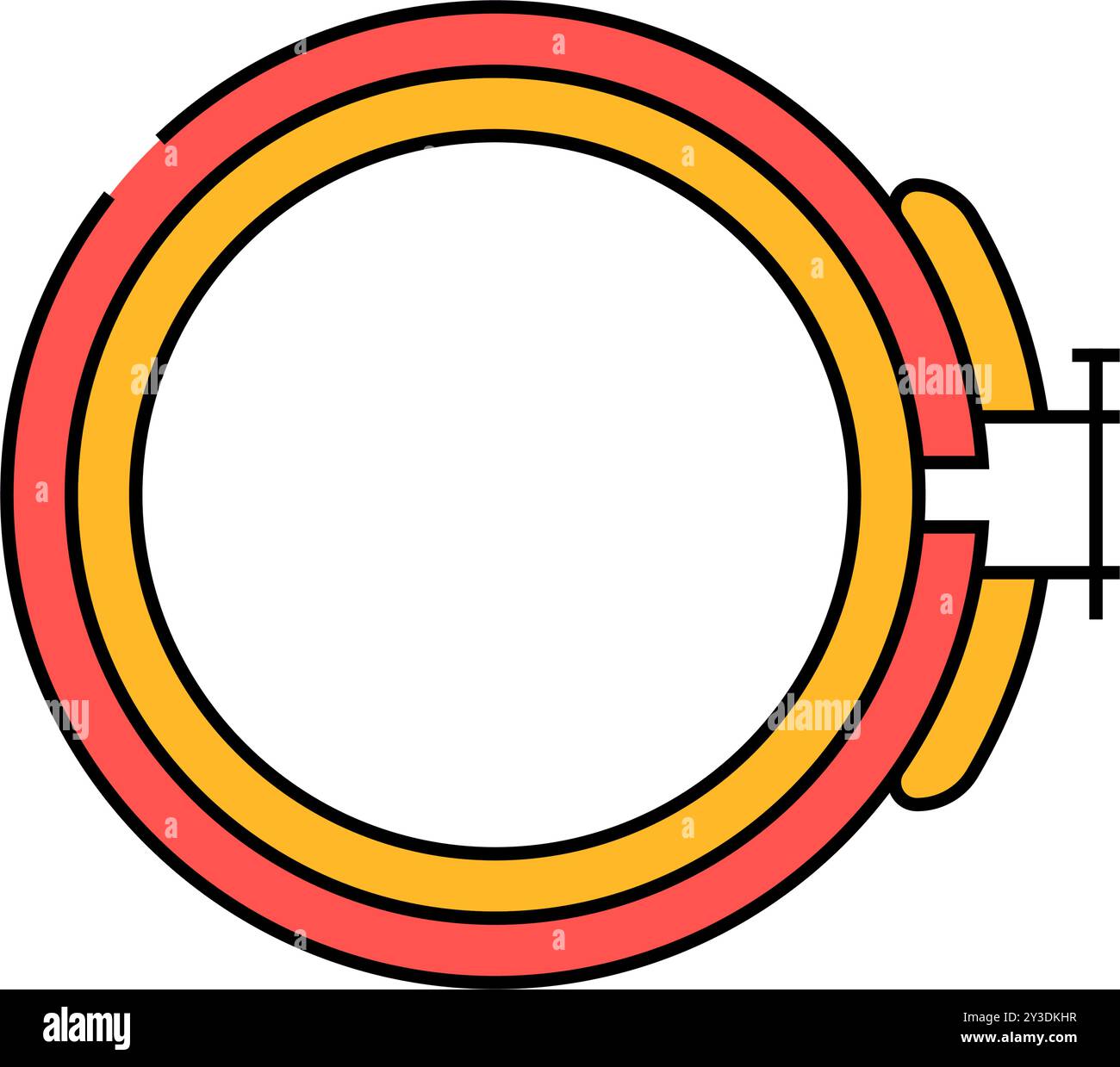 hoop frame embroidery hobby icon color illustration Stock Vector Image ...