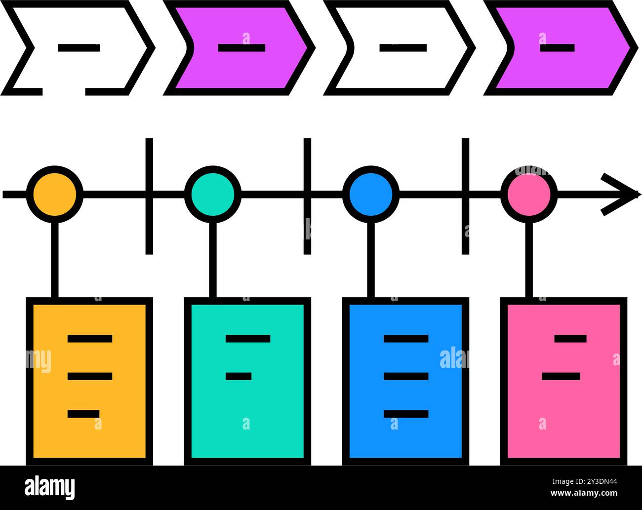 user journey map ux ui design icon - User Journey Map Ux Ui Design Icon Color Illustration 2Y3DN44