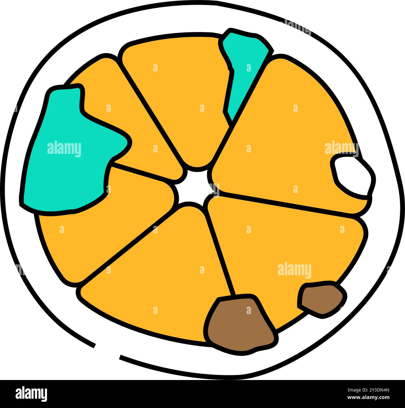 lemon rotten food icon color illustration Stock Vector Image & Art - Alamy