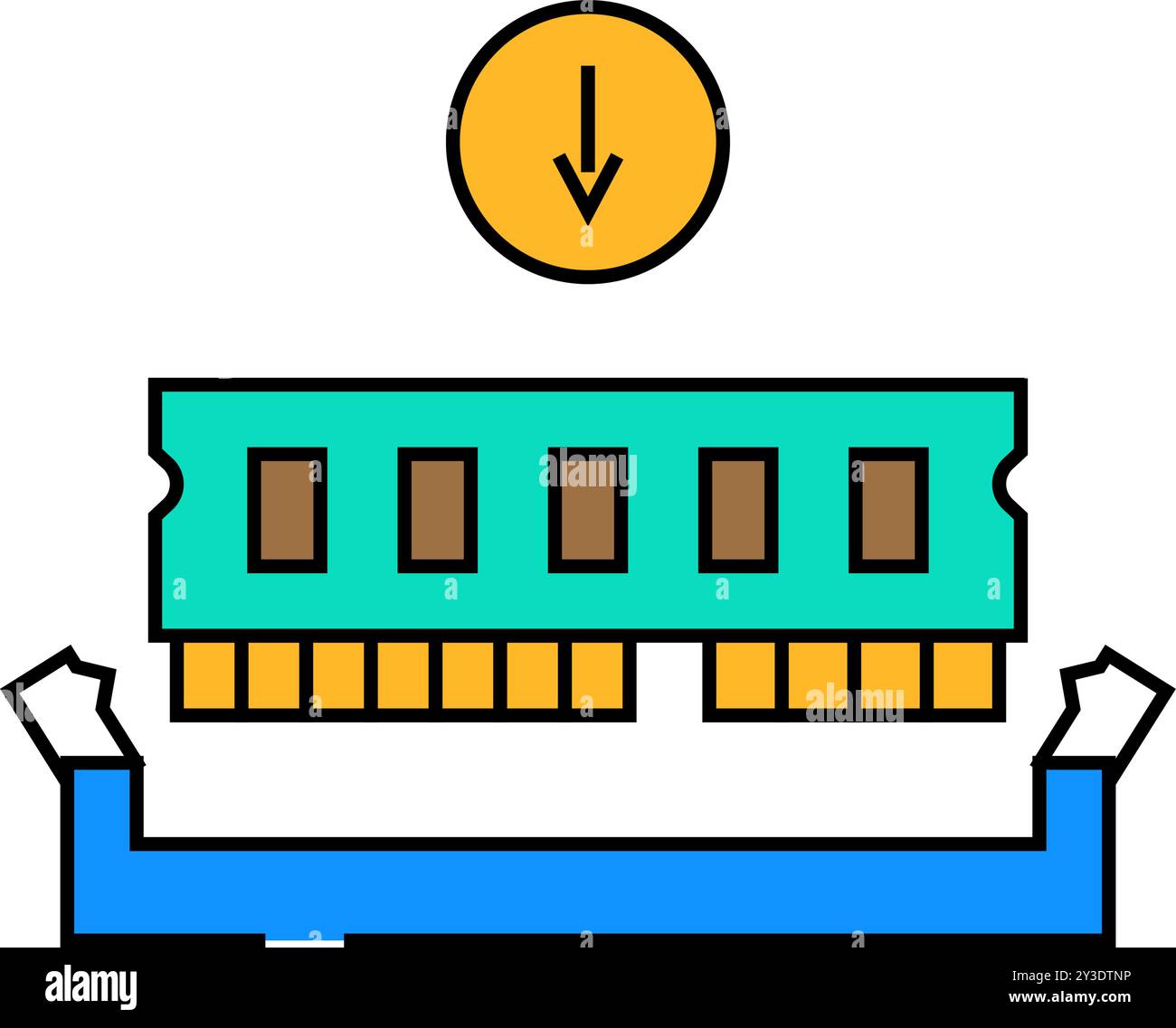 Pc laptop upgrade installation Stock Vector Images - Alamy