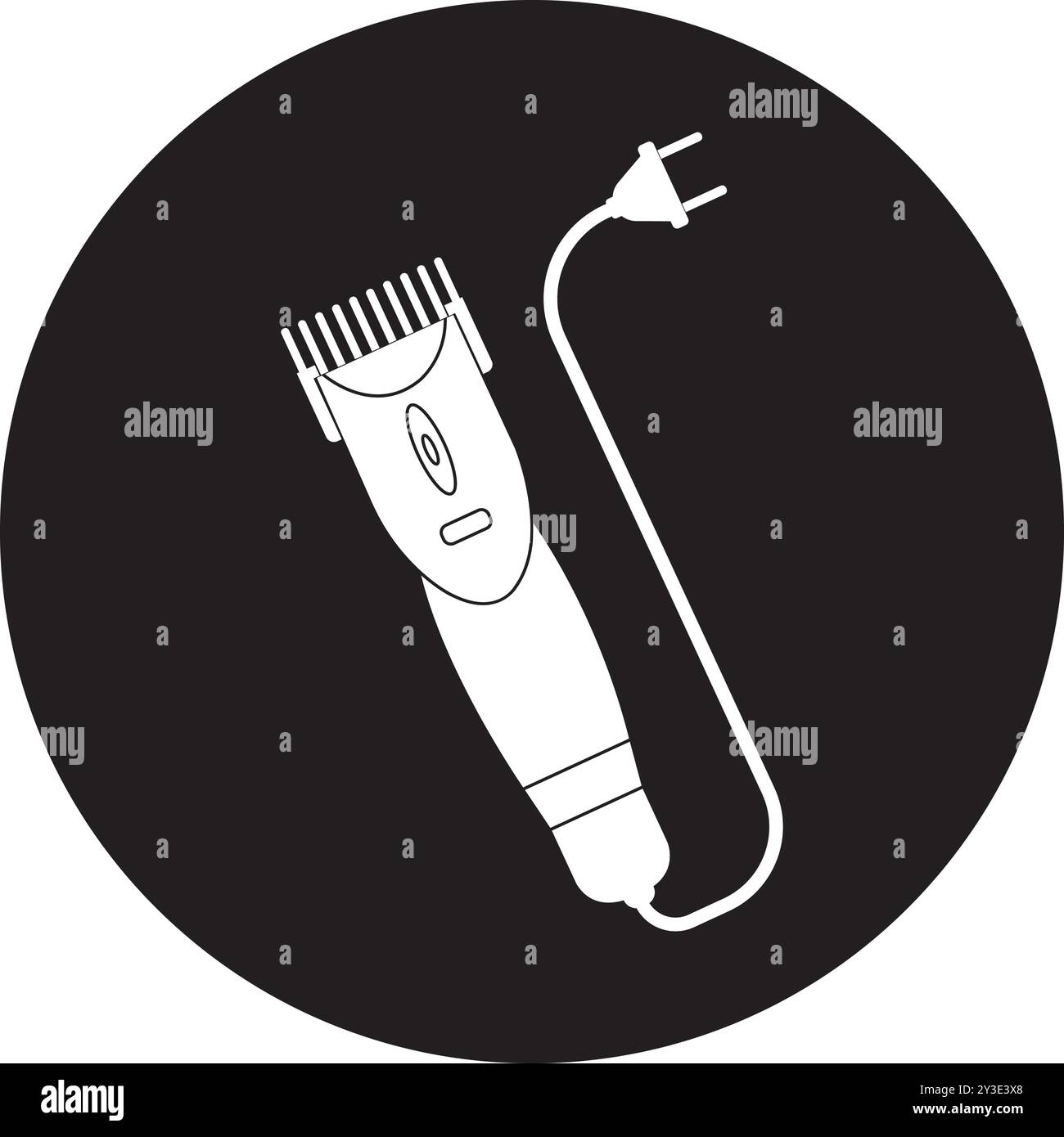 electric clippers vector icon illustration template design Stock Vector