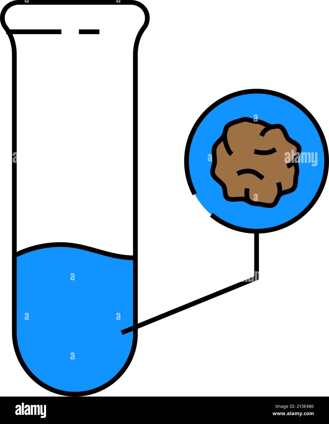 contaminant detection hydrogeologist icon color illustration Stock ...