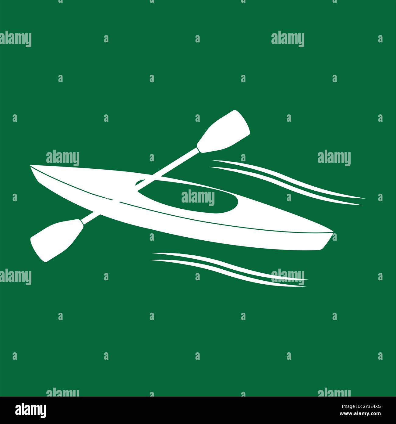 Simple kayak paddle illustration hi-res stock photography and images ...