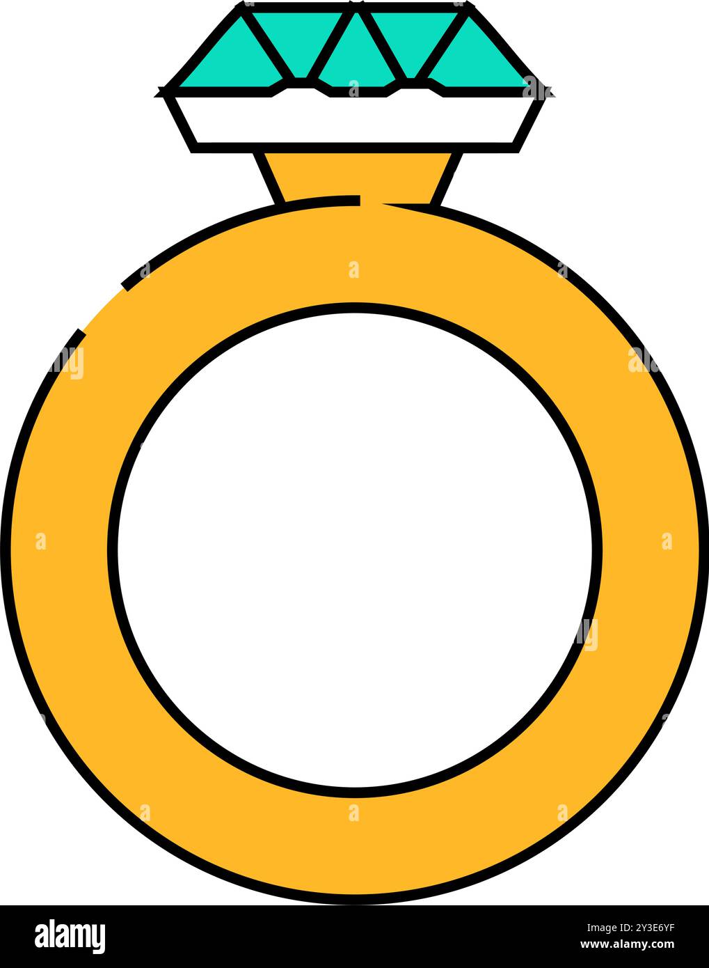 ring jewelry icon color illustration Stock Vector Image & Art - Alamy