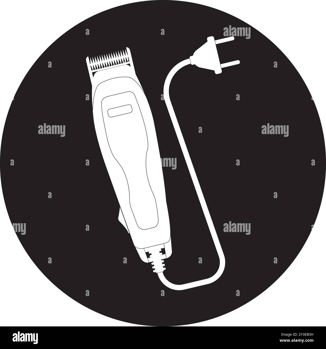 electric clippers vector icon illustration template design Stock Vector