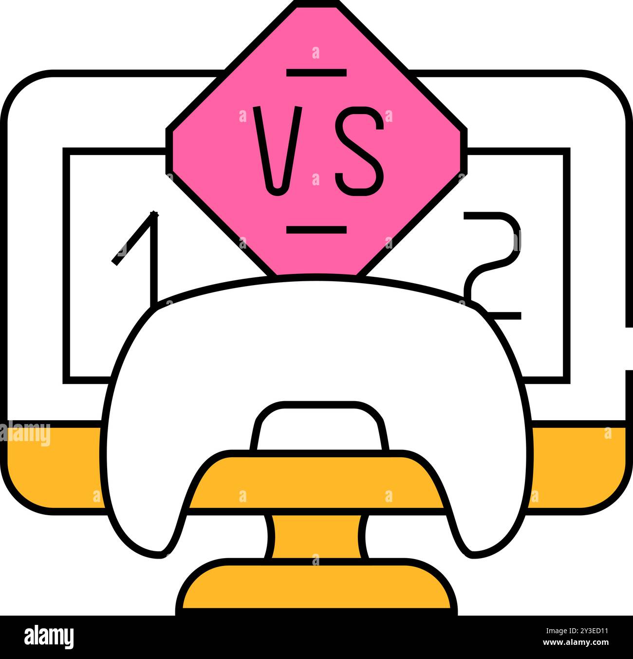 multiplayer games game development icon color illustration Stock Vector ...