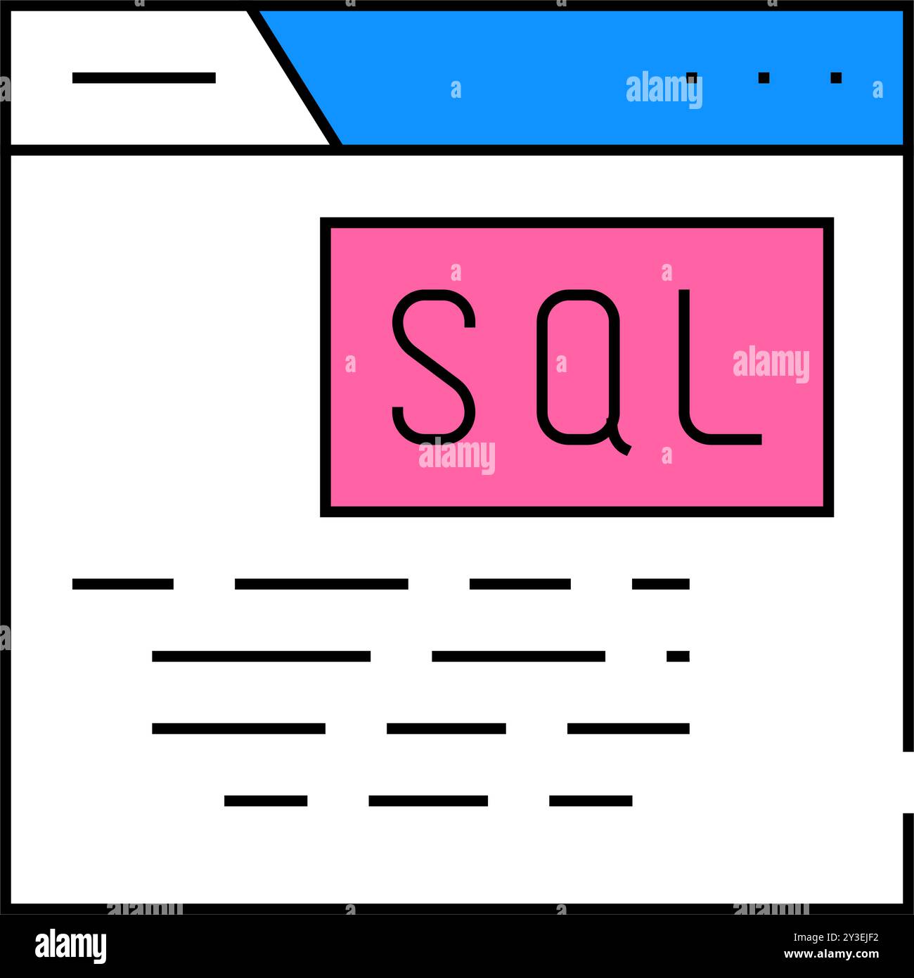 sql query database icon color illustration Stock Vector Image & Art - Alamy
