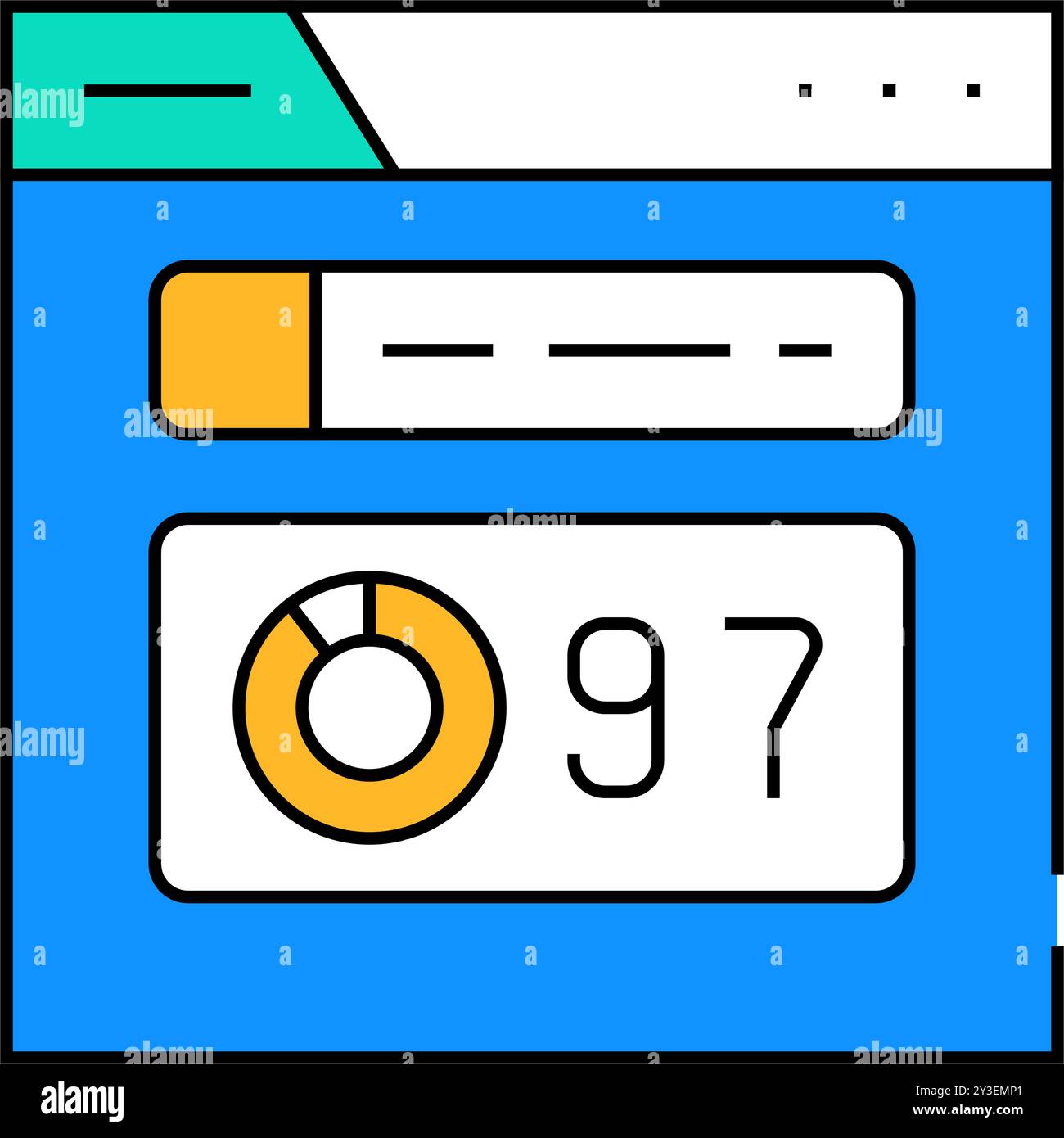 domain authority seo icon color illustration Stock Vector Image & Art ...