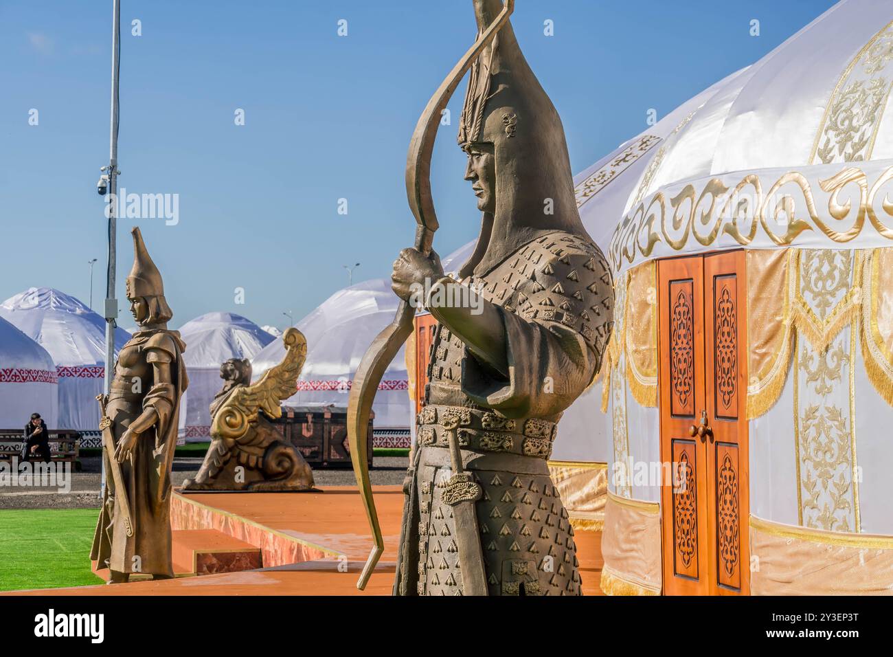 Mongol warrior statue hi-res stock photography and images - Alamy
