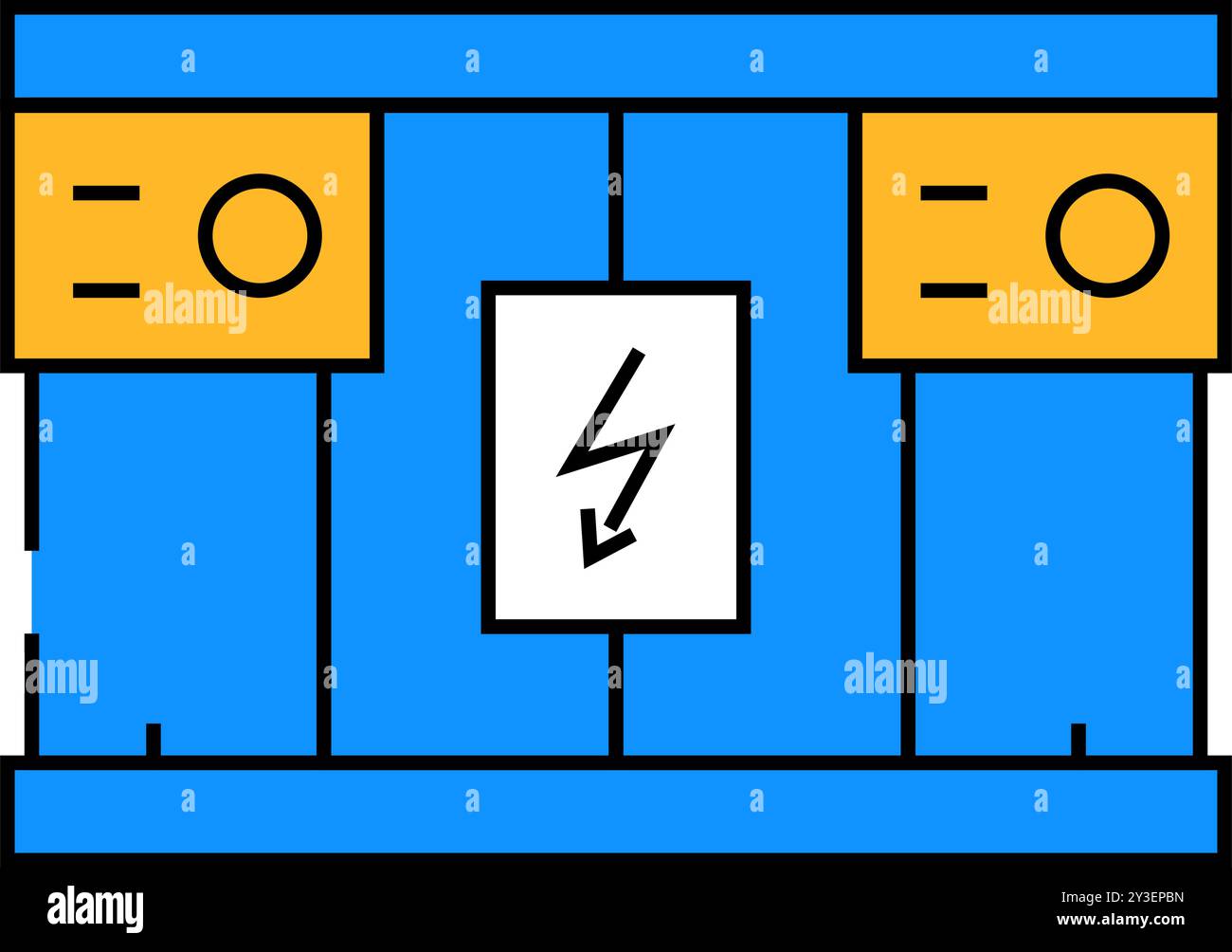 grid storage energy icon color illustration Stock Vector Image & Art ...