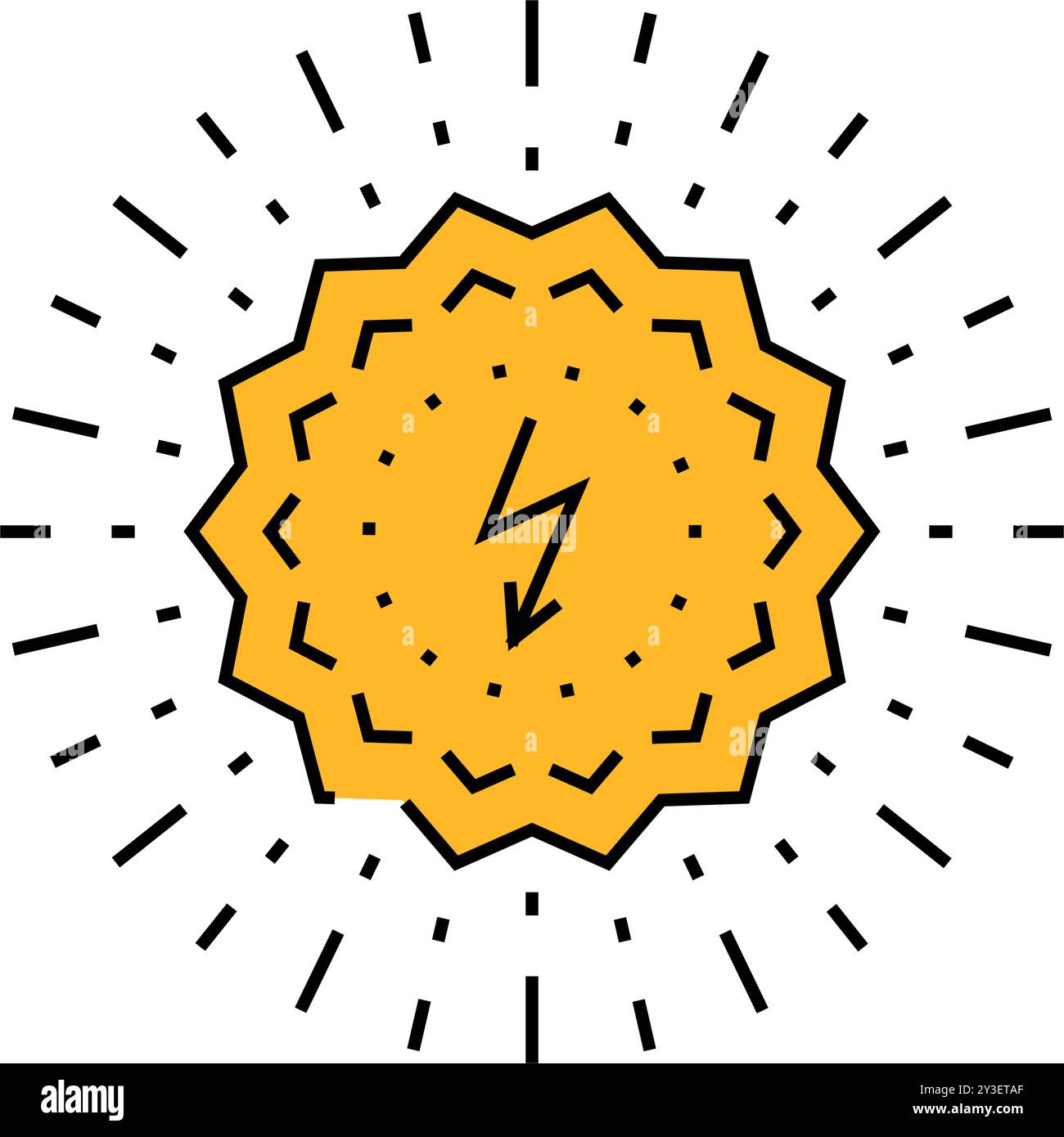 clean energy solar panel icon color illustration Stock Vector Image ...