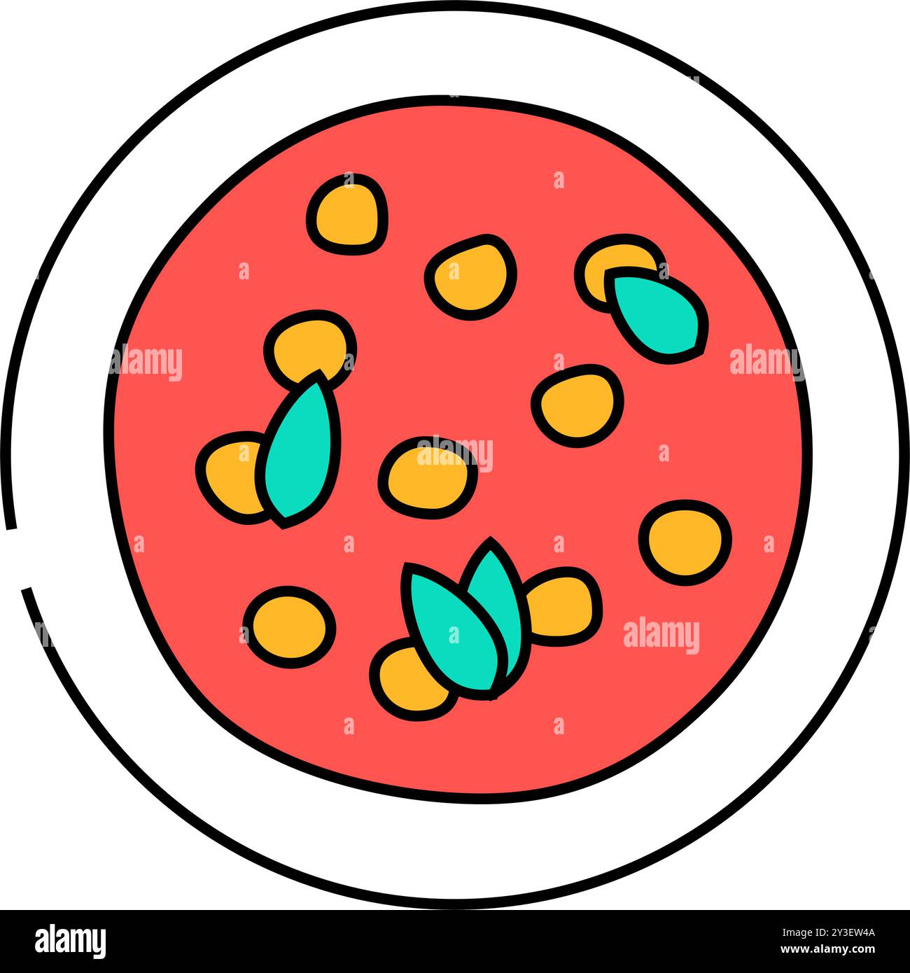 chana masala indian cuisine icon color illustration Stock Vector Image ...