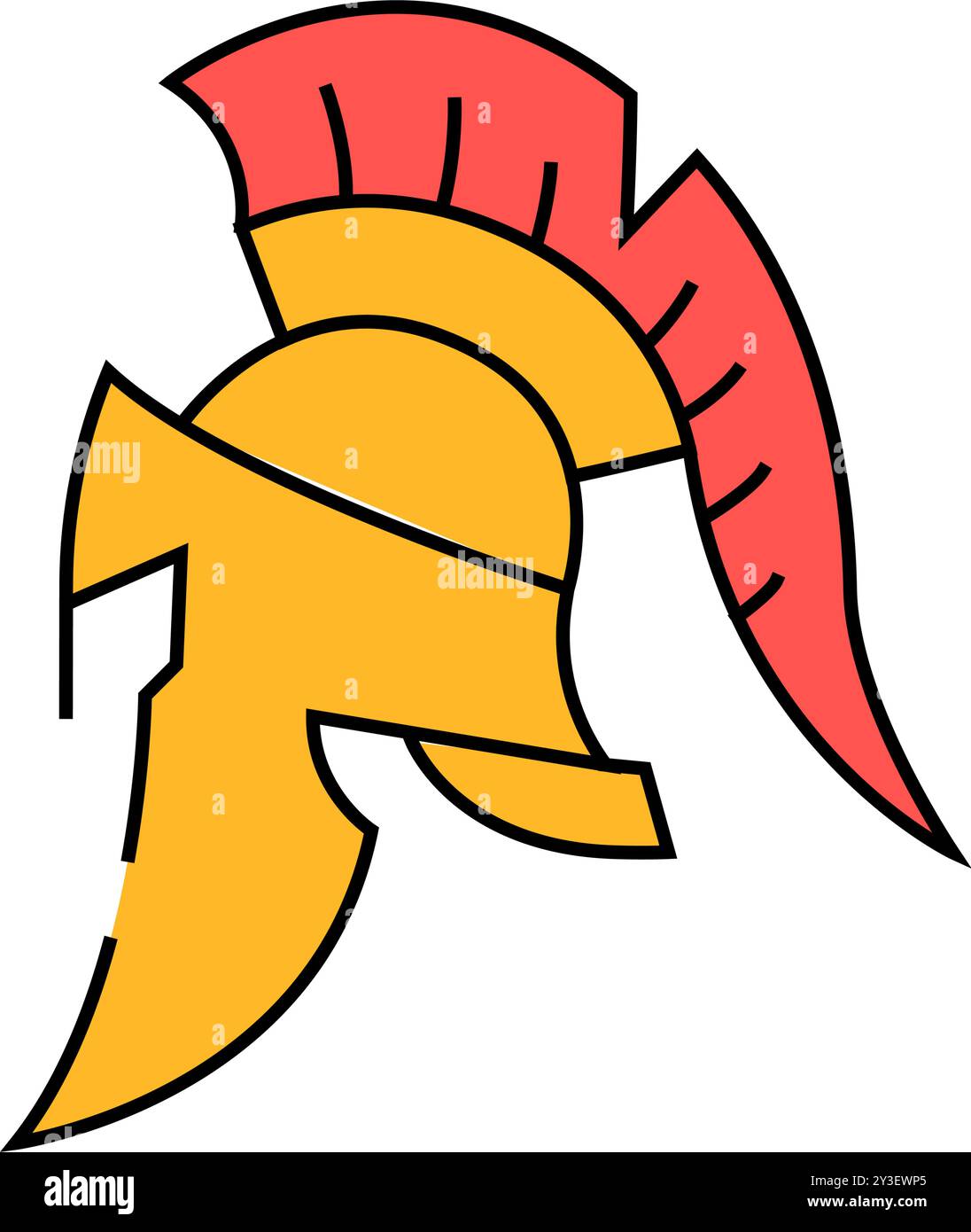 helmet spartan roman greek icon color illustration Stock Vector Image ...