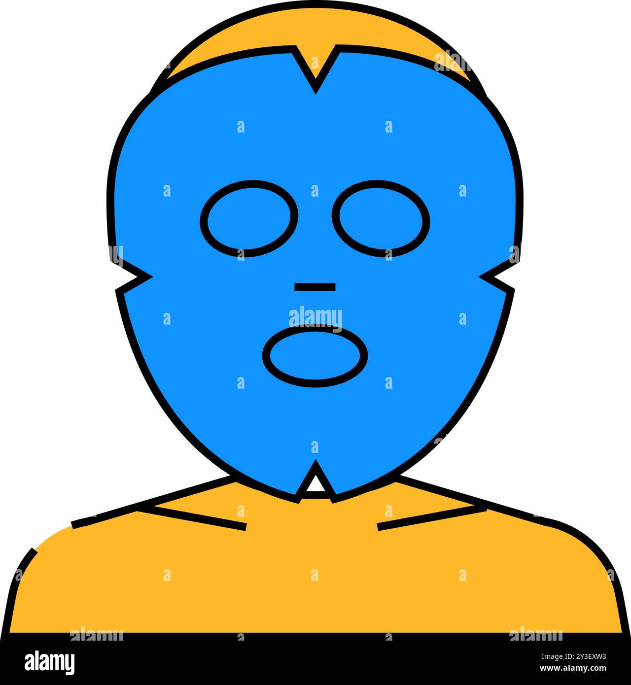 cosmetic mask face icon color illustration Stock Vector Image & Art - Alamy