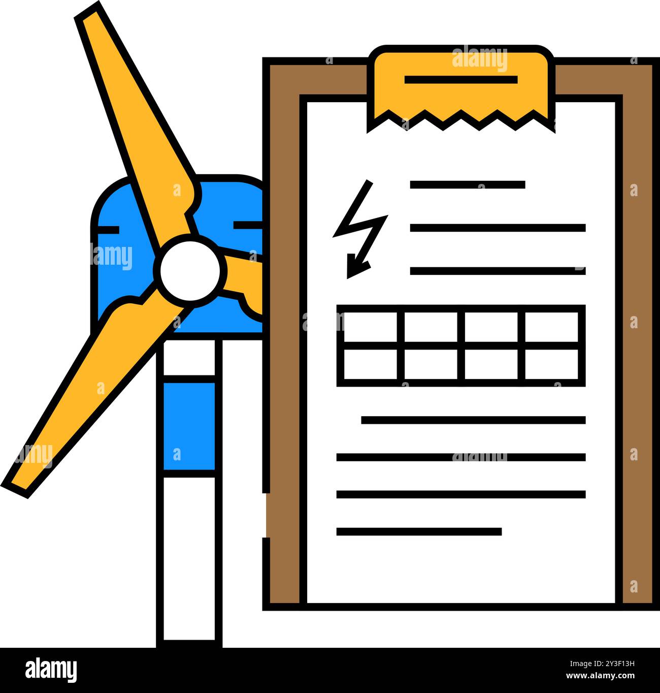 energy research wind turbine icon color illustration Stock Vector Image ...