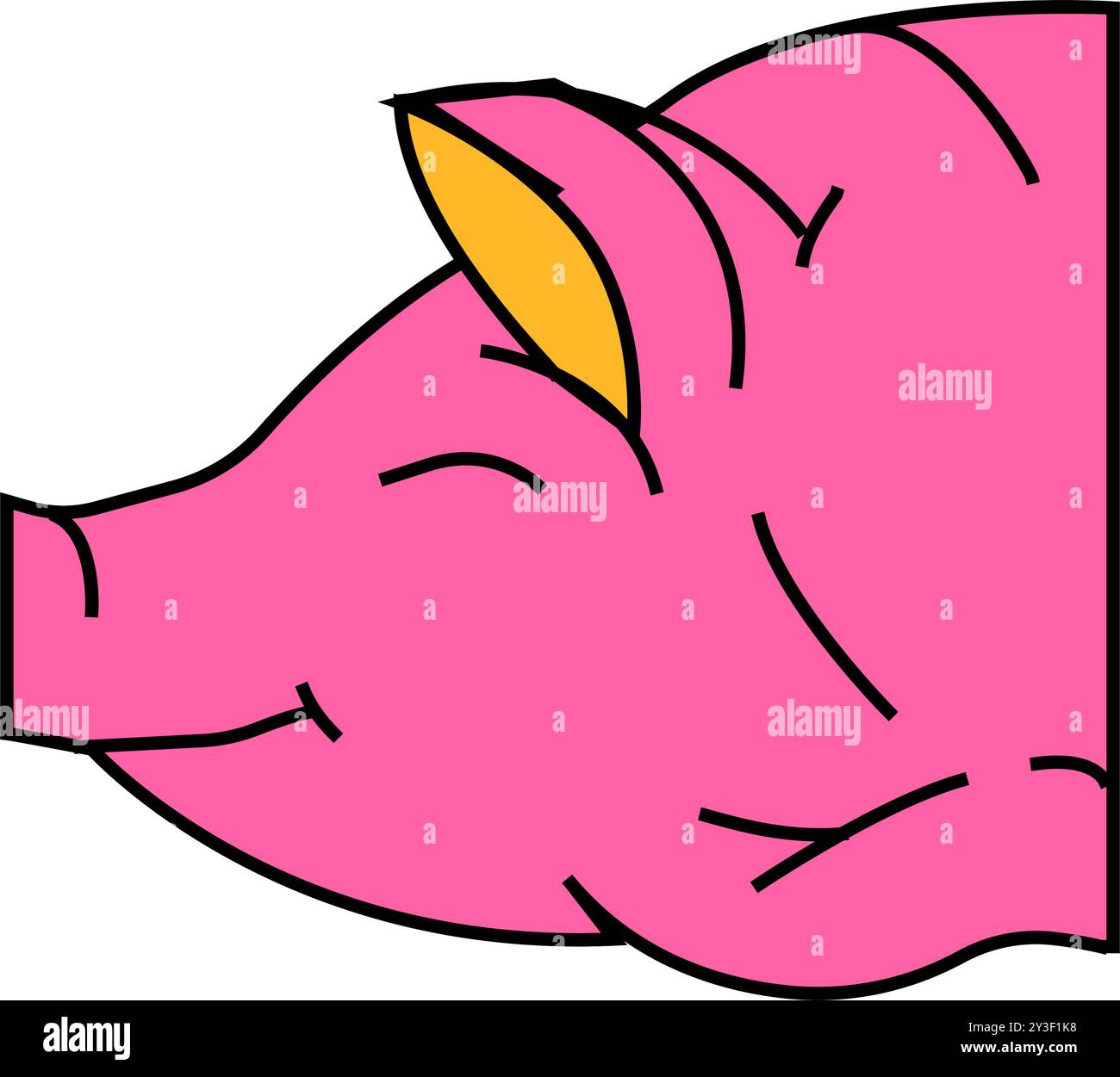 pig animal icon color illustration Stock Vector Image & Art - Alamy