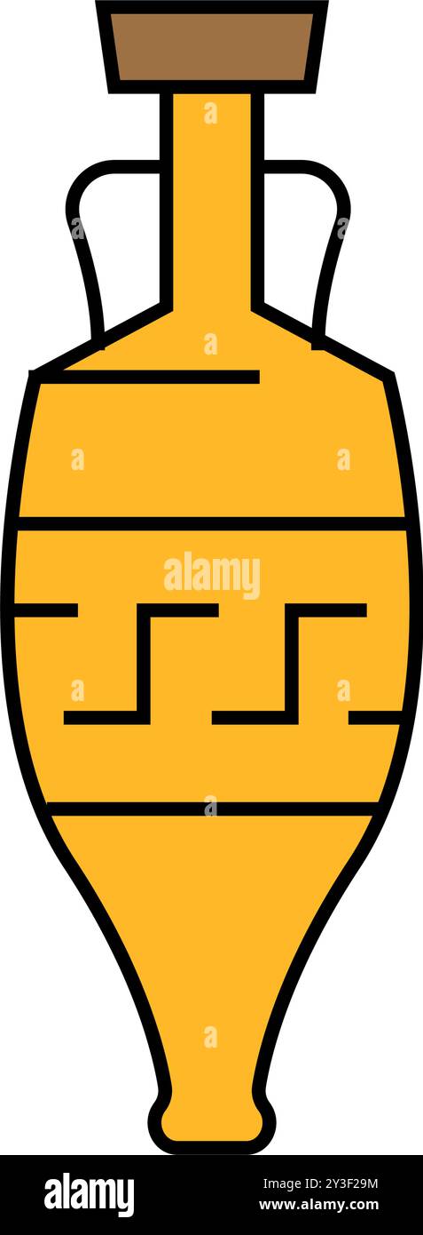 ancient amphora icon color illustration Stock Vector Image & Art - Alamy