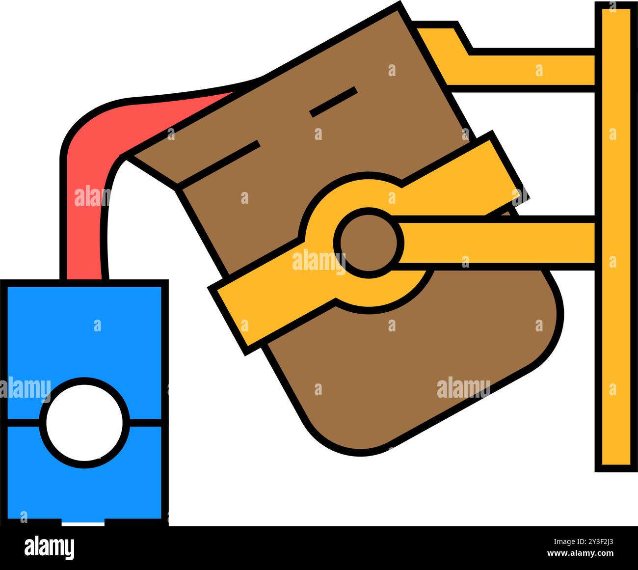 hot metal blacksmith icon color illustration Stock Vector Image & Art ...