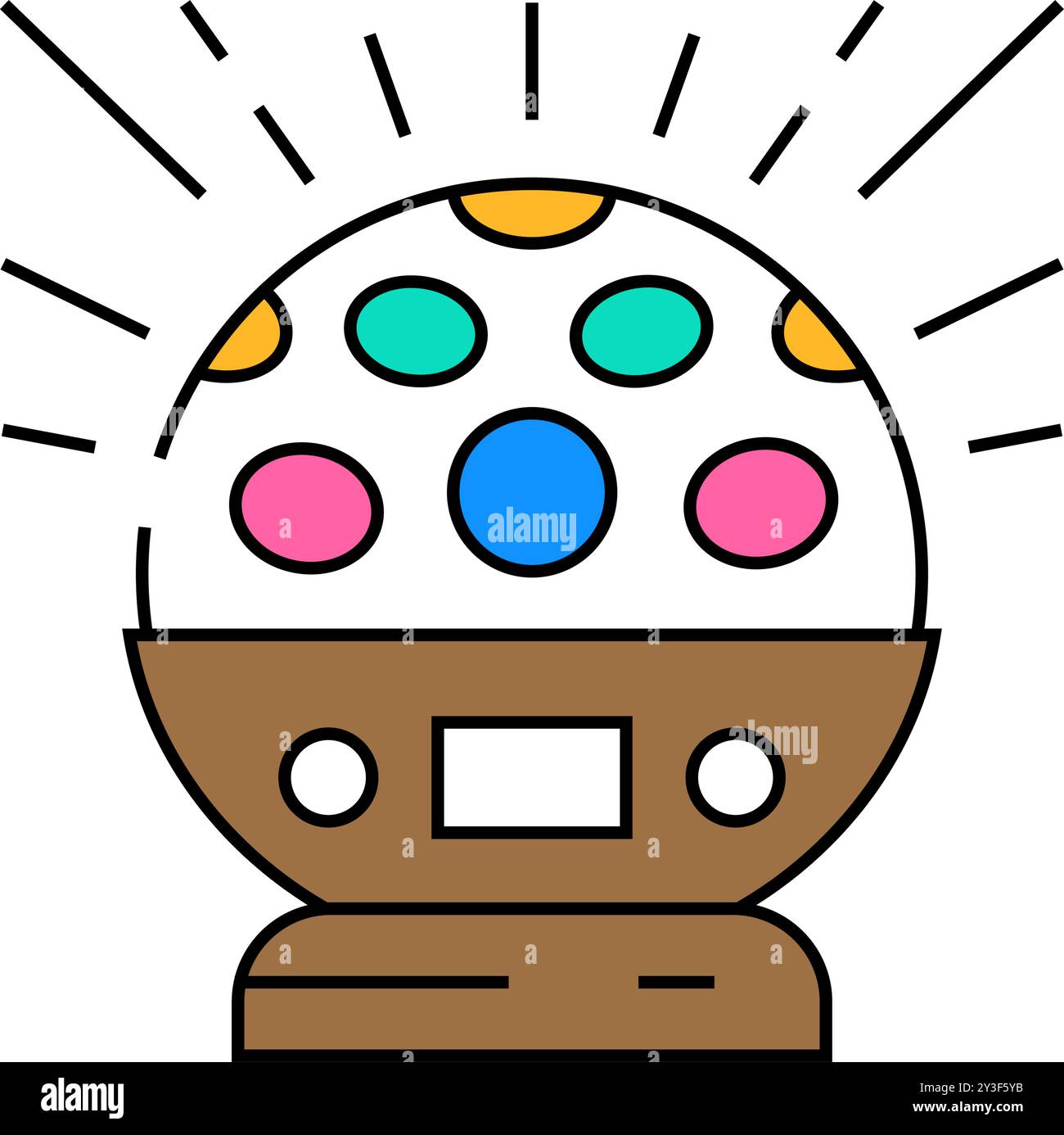 techno disco party icon color illustration Stock Vector Image & Art - Alamy