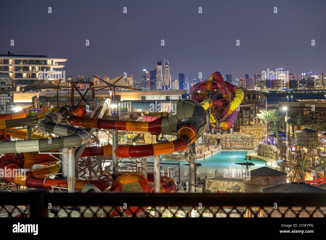 MERYAL WATER PARK QETAIFAN ISLAND DOHA QATAR Stock Photo