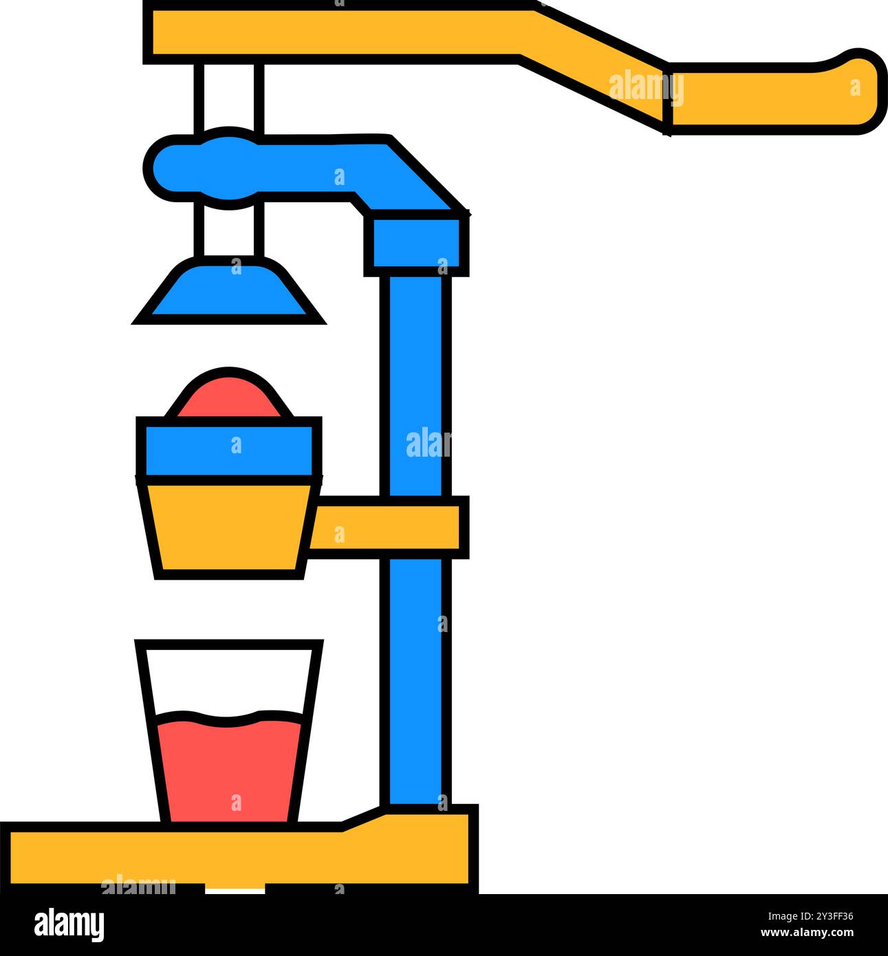 juicer restaurant equipment icon color illustration Stock Vector Image ...