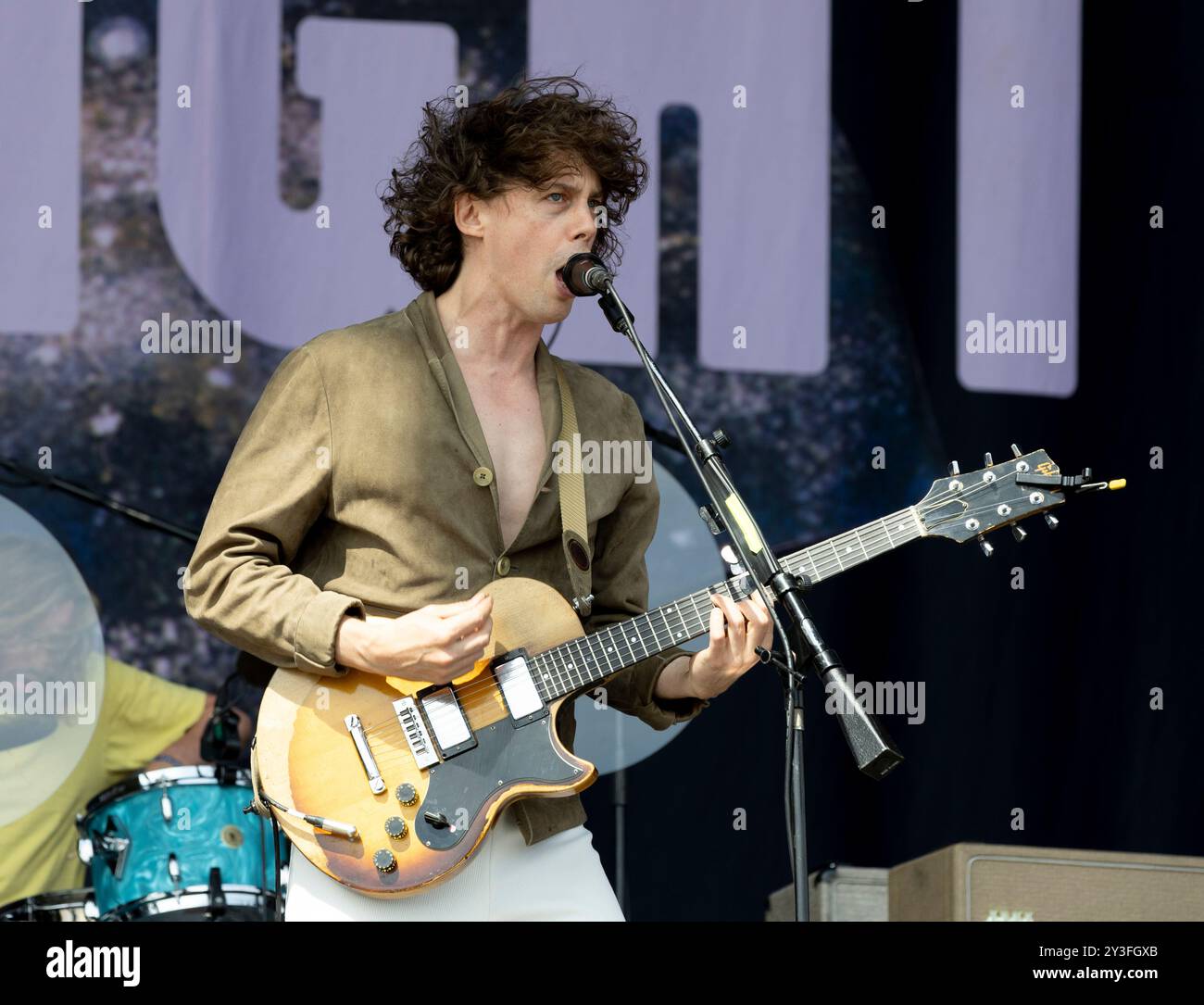 Razorlight Performing at the Victorious Festival 2024 , Southsea, Portsmouth, UK, 23rd August 2024 photo by Linda unham Stock Photo