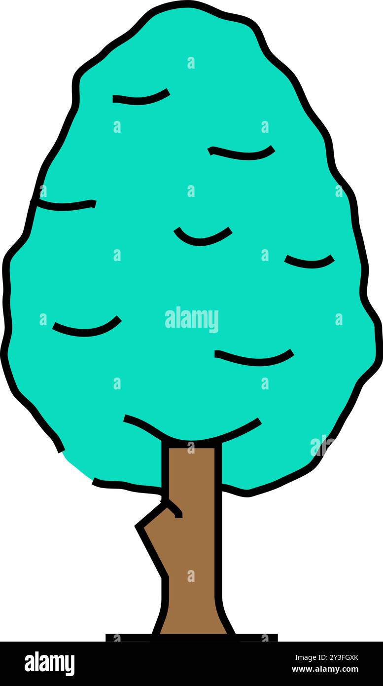 Asian pear tree Stock Vector Images - Alamy